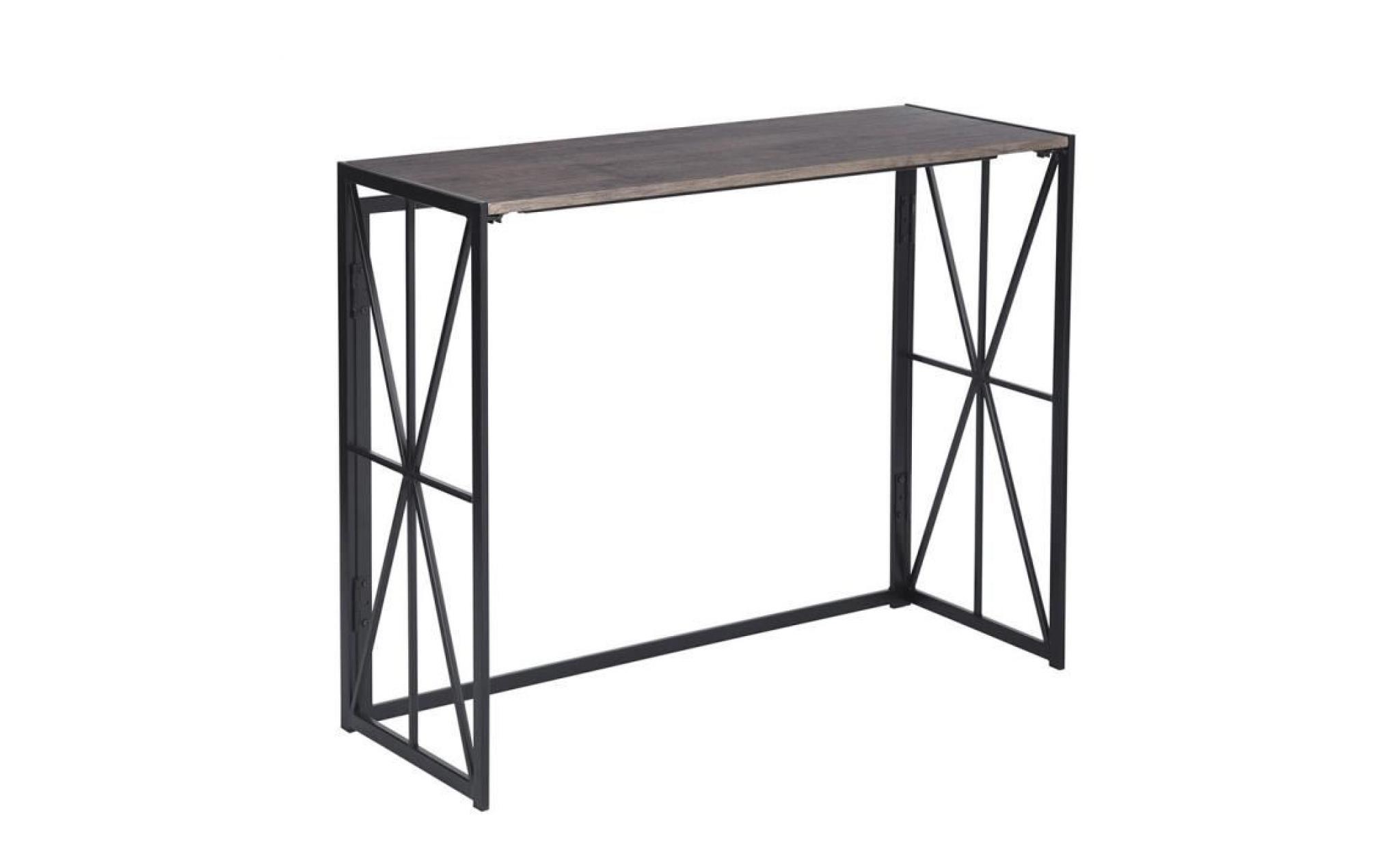 furnish 1 table de console table de bureauen bois table d’appoint avec métal jambes table d'entrée, table de salon pour entrée/salon
