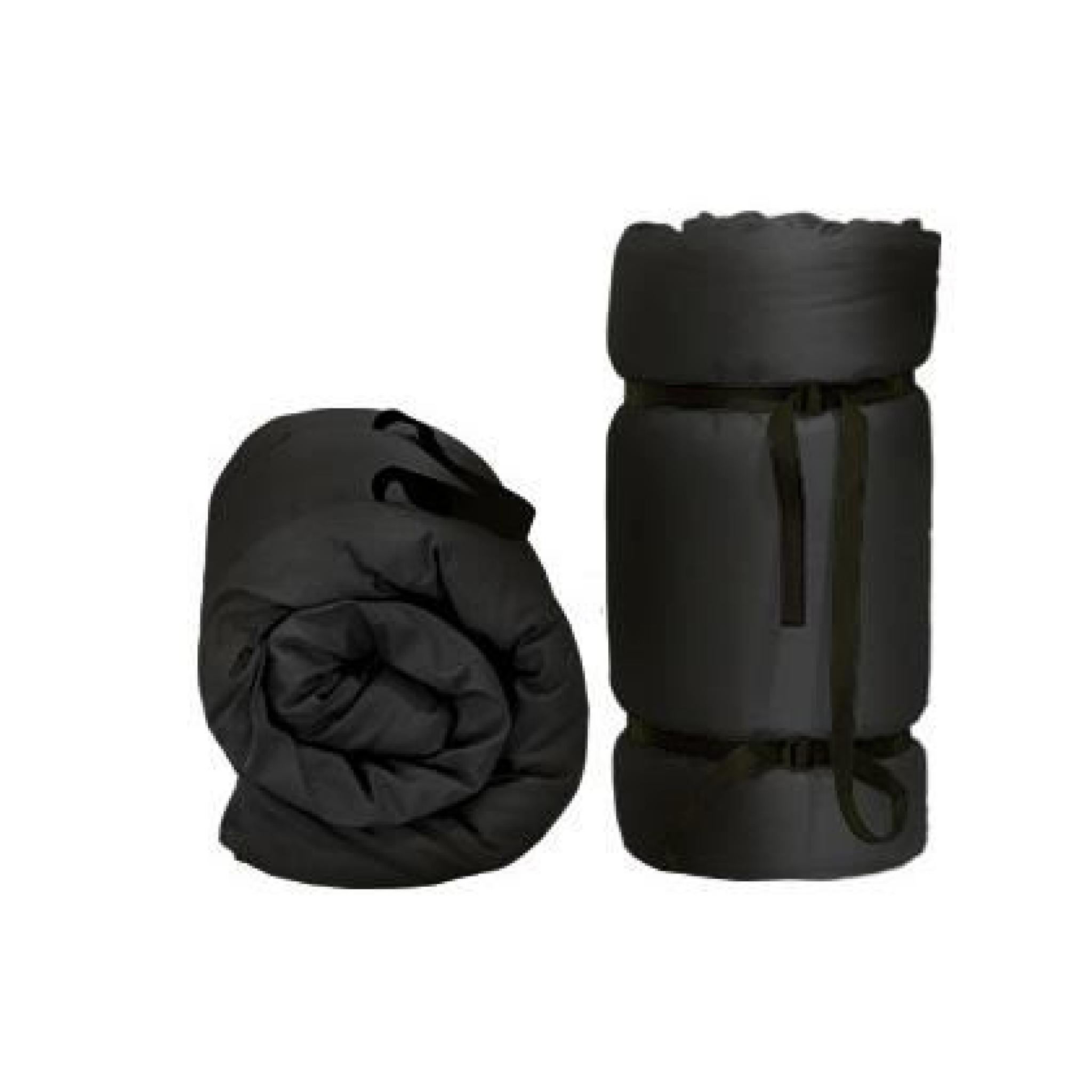 Futon Portable Noir, 200x120x4 cm