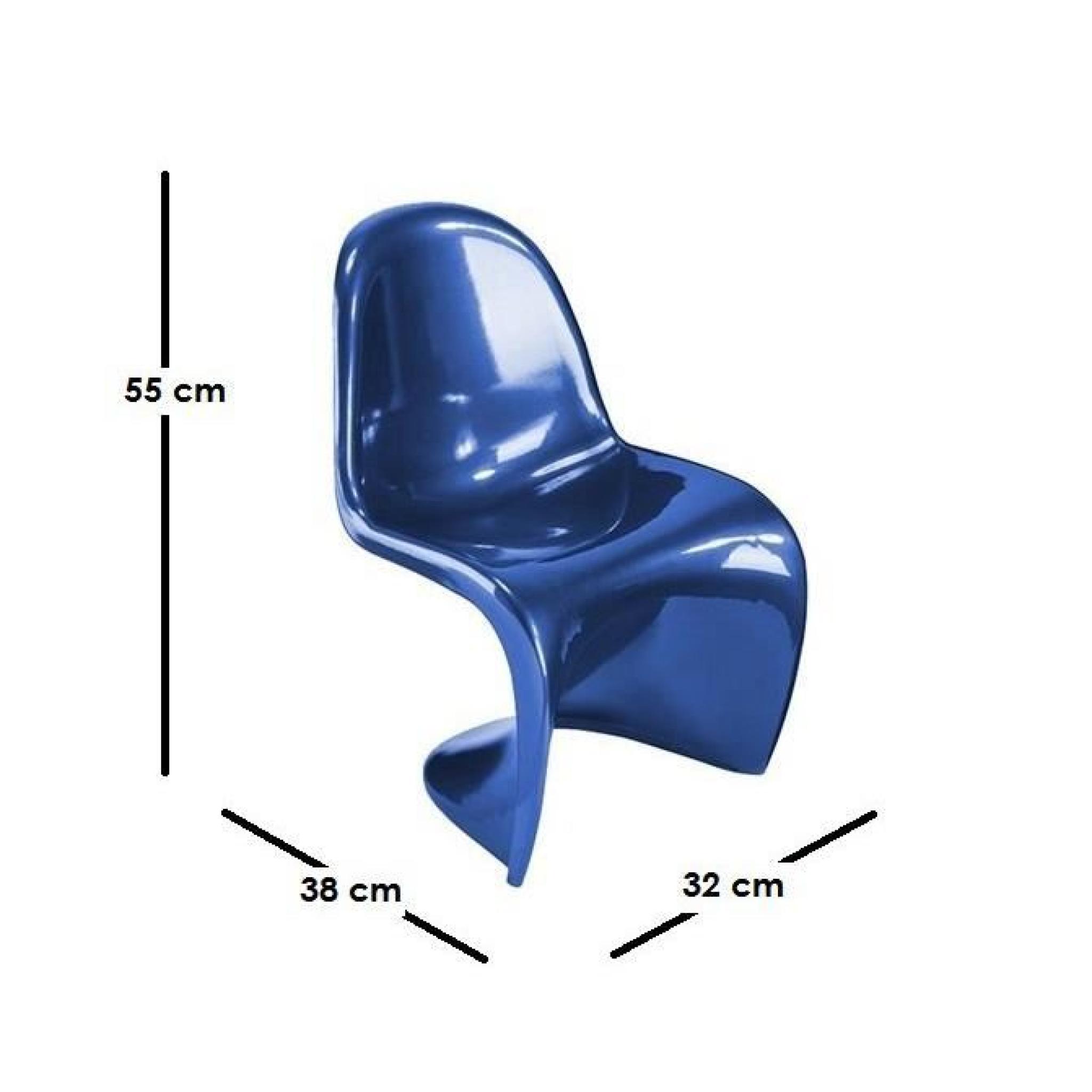 GHOST chaise enfants bleue empilable très résis… pas cher