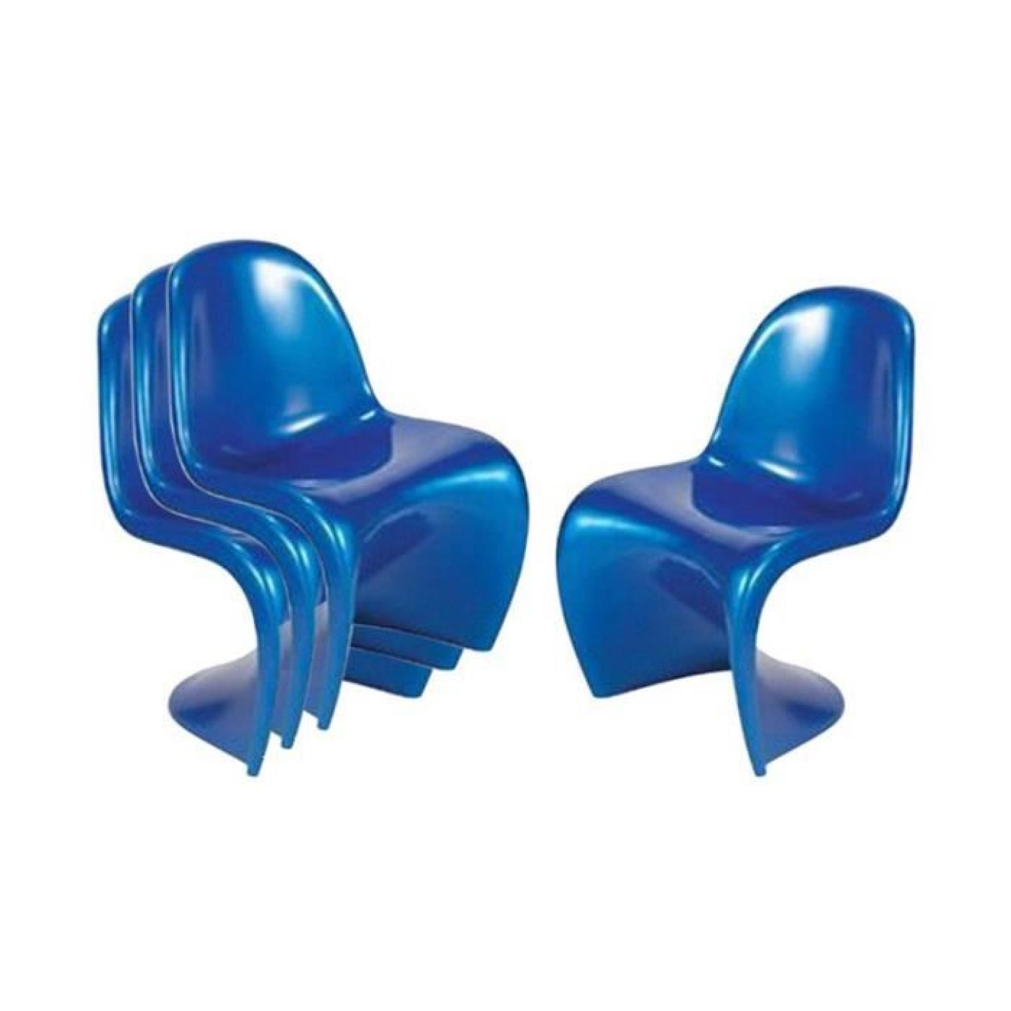 GHOST chaise enfants bleue empilable très résis… pas cher