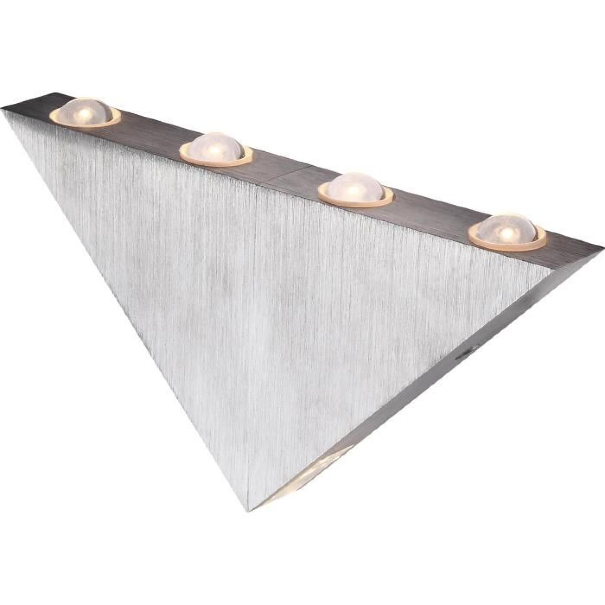Globo lighting Applique triangulaire, aluminium…
