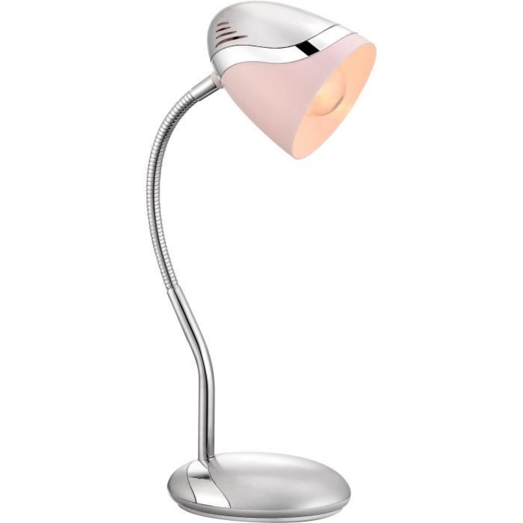 Globo lighting Lampe bureau,PVC blanc/gris,incl…