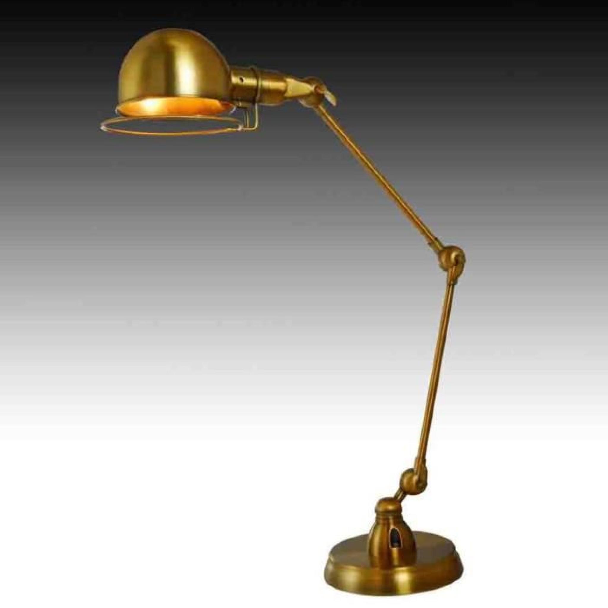 Grande lampe de bureau design or (E27) Malina