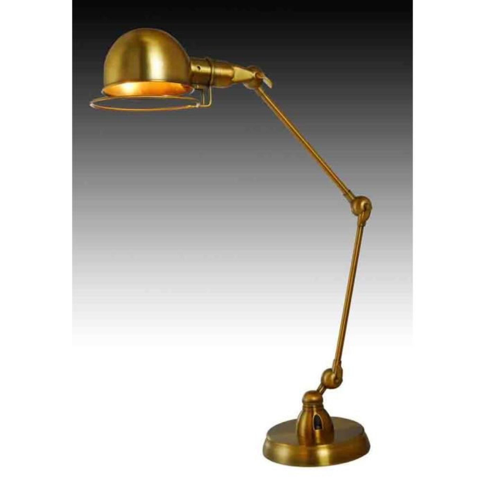Grande lampe de bureau design or (E27) Malina pas cher