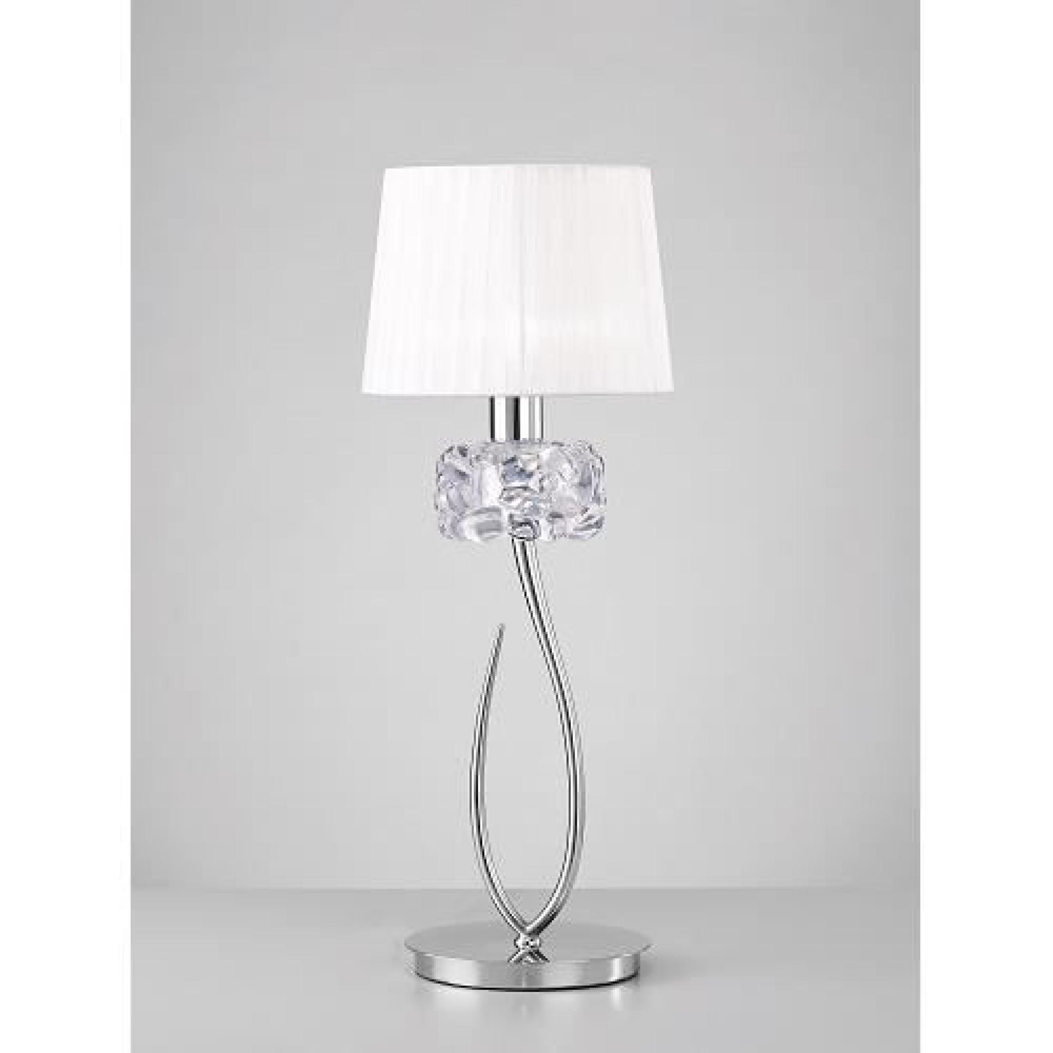 Grande lampe de table design Loewe Chrome 1 Lampe