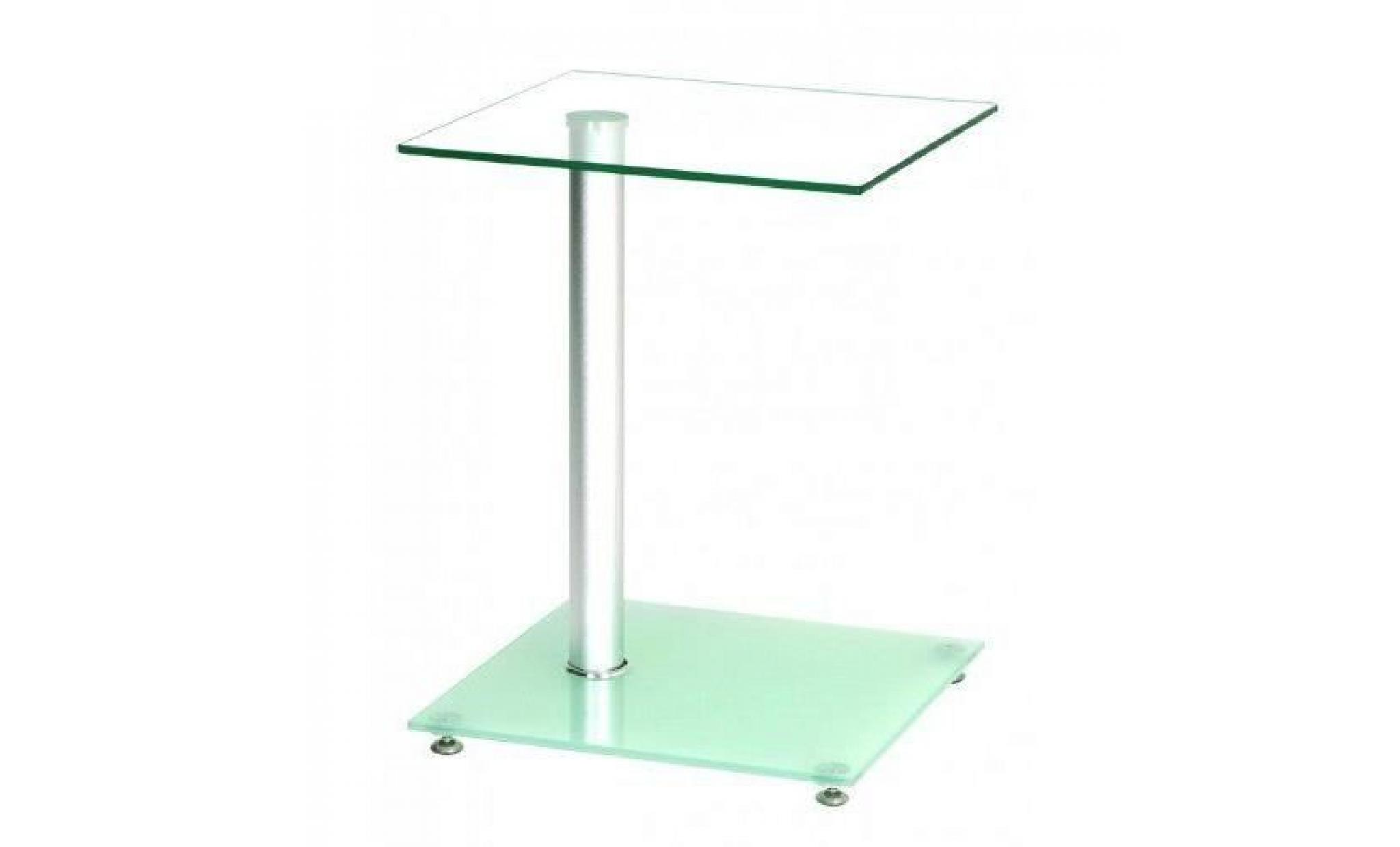 haku möbel 33705 table basse d'appoint verre trempé aluminium…