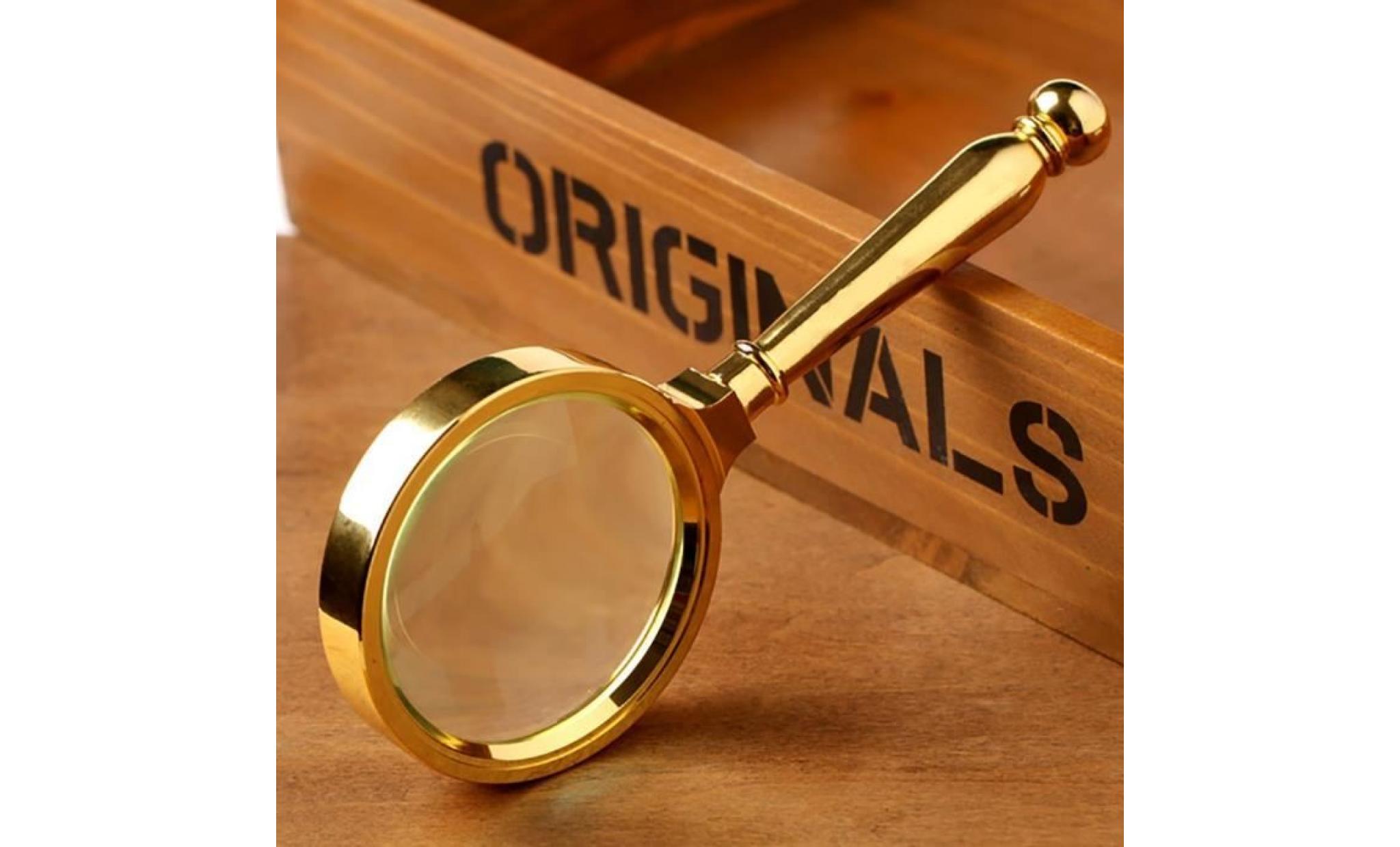 hand held classic magnifier glass 80 mm 10x magnification magnifying lens 2mubzu pas cher