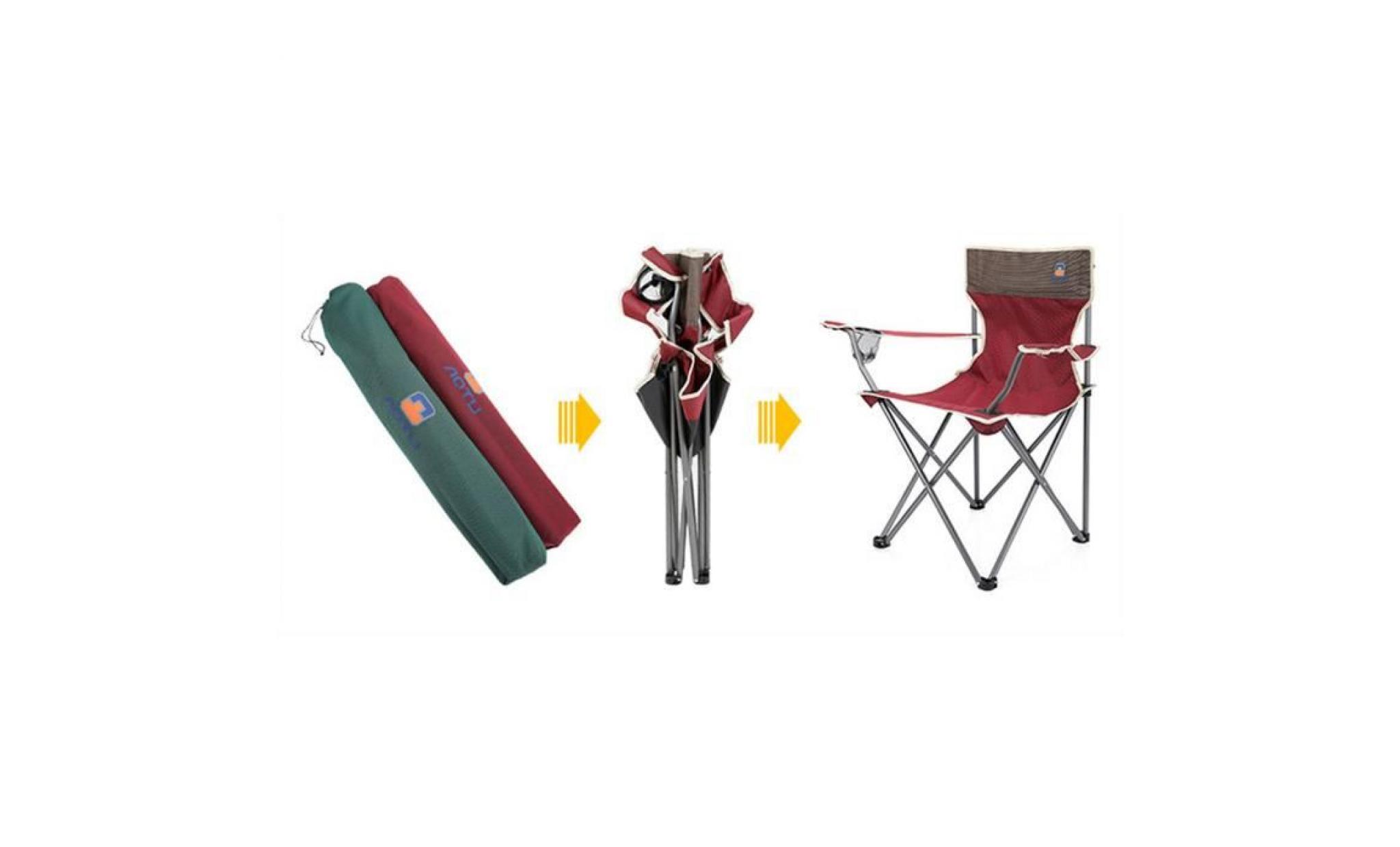 haut de gamme outdoor tissu oxford chaise pliante rouge en plein air 225 pas cher