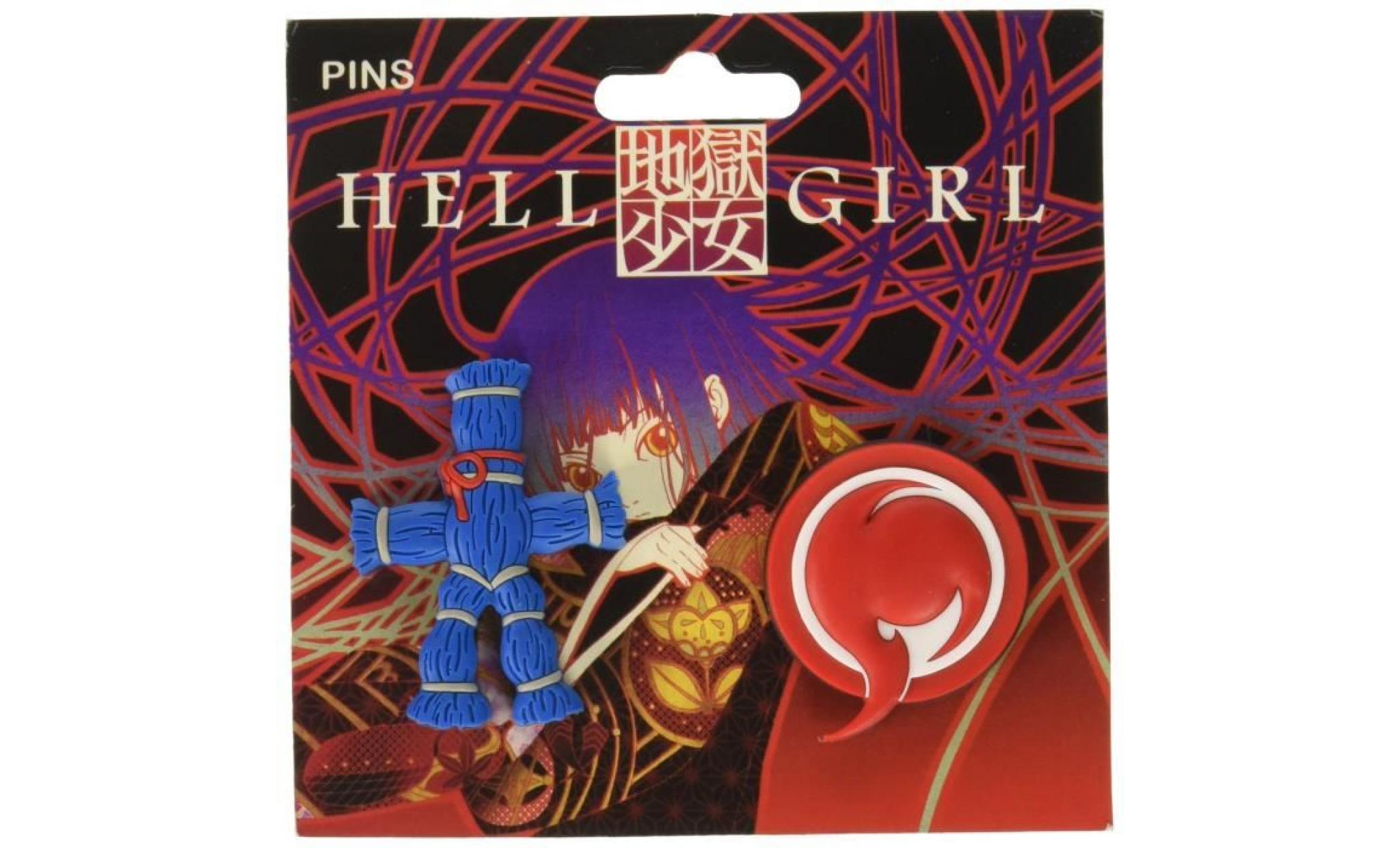 hell girl straw doll pvc pin set item cool anime o8plk