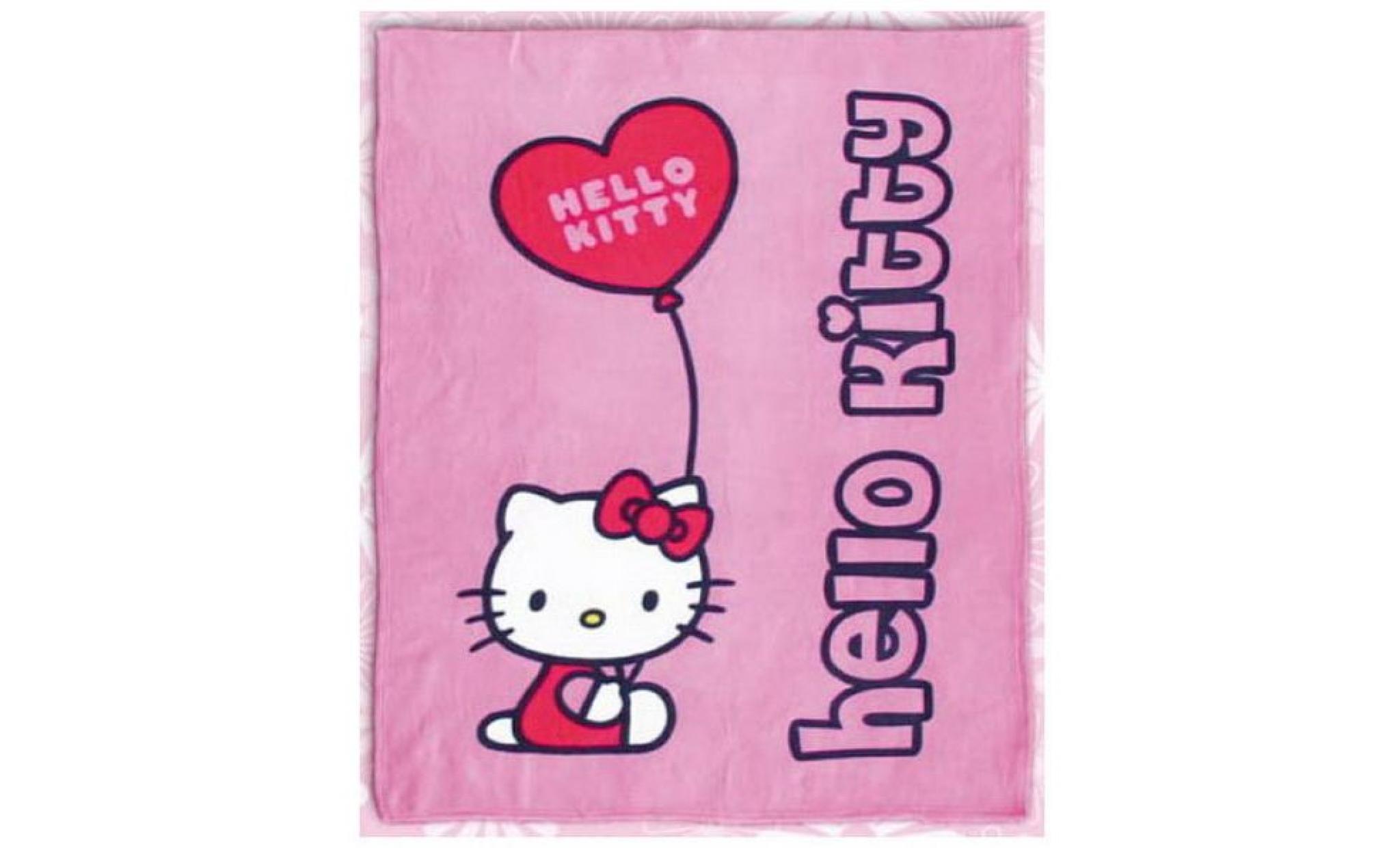 hello kitty   plaid ou couverture polaire heart