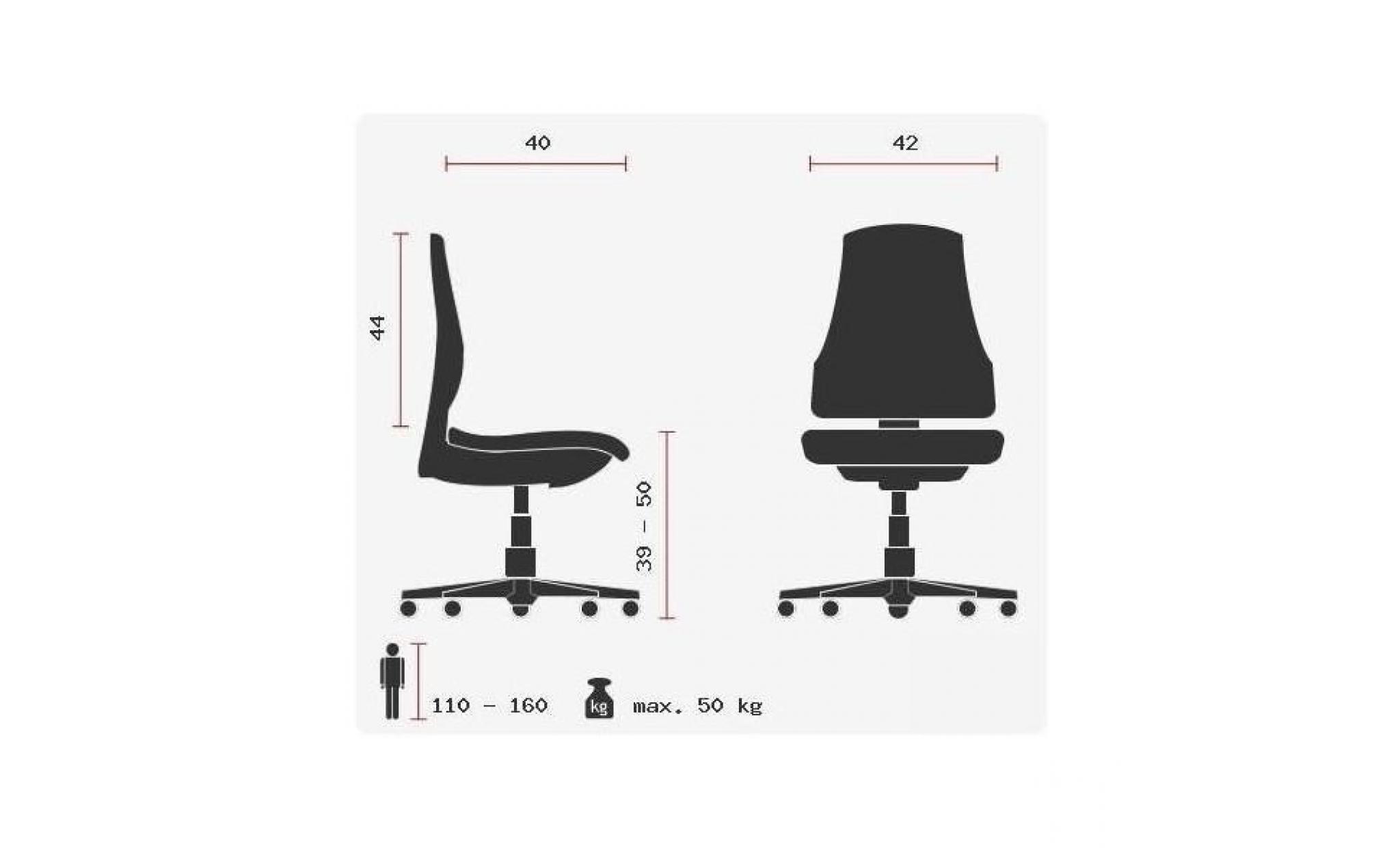 dossier ergonomique +++ assise réglable en hauteur +++ tissu coton, anti abrasif et anti tâche pas cher