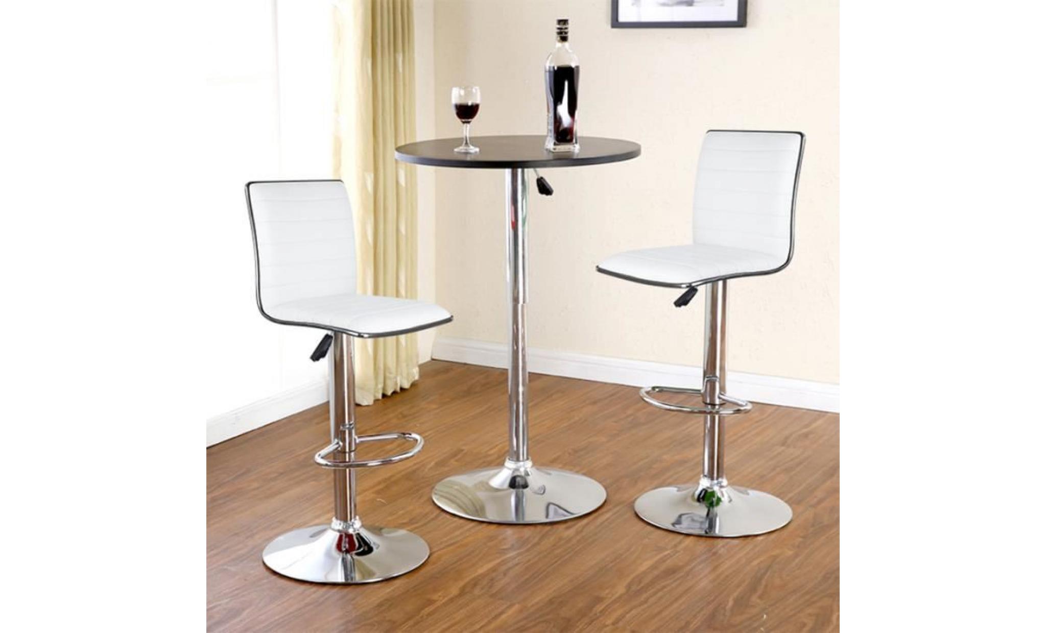 hofuton lot de 2 tabourets de bar à hauteur réglable chaises rotatif à 360°pour bar, comptoir ou cuisine