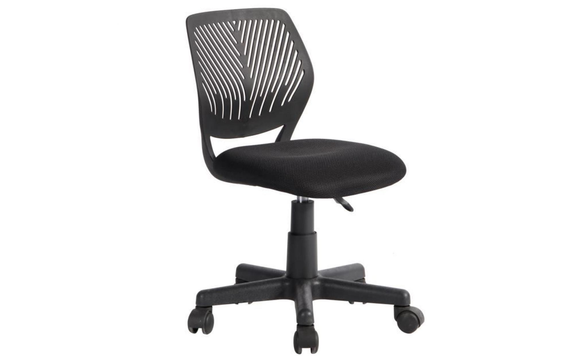 homy casa chaise de bureau chaise pour l'ordinateur portable pivotante 360 degrés hauteur réglable ,noir