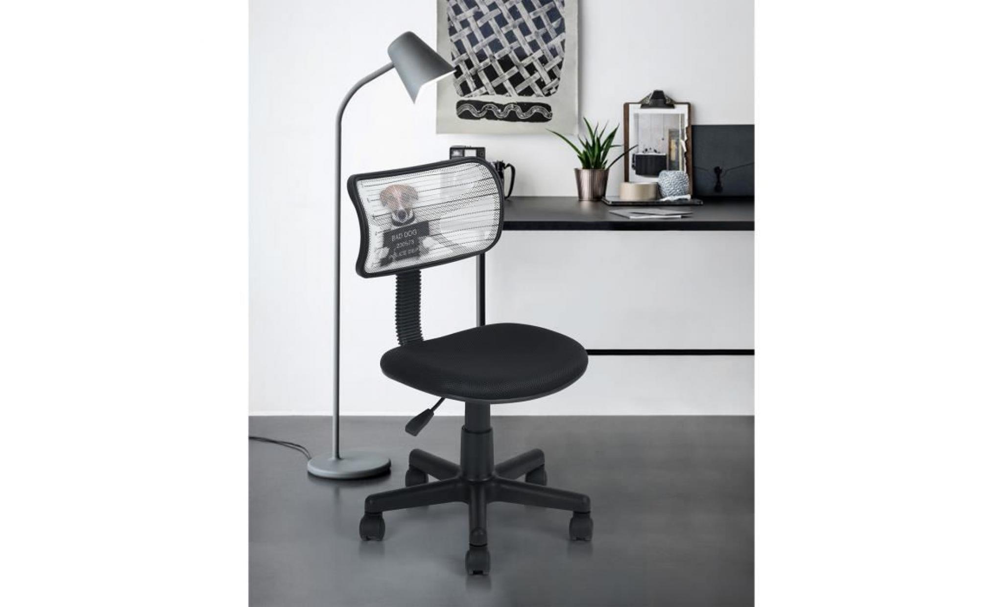 homy casa chaise de bureau fauteuil de bureau  hauteur réglable pivotante 360 degrés maillé et respirant,cartoon pas cher