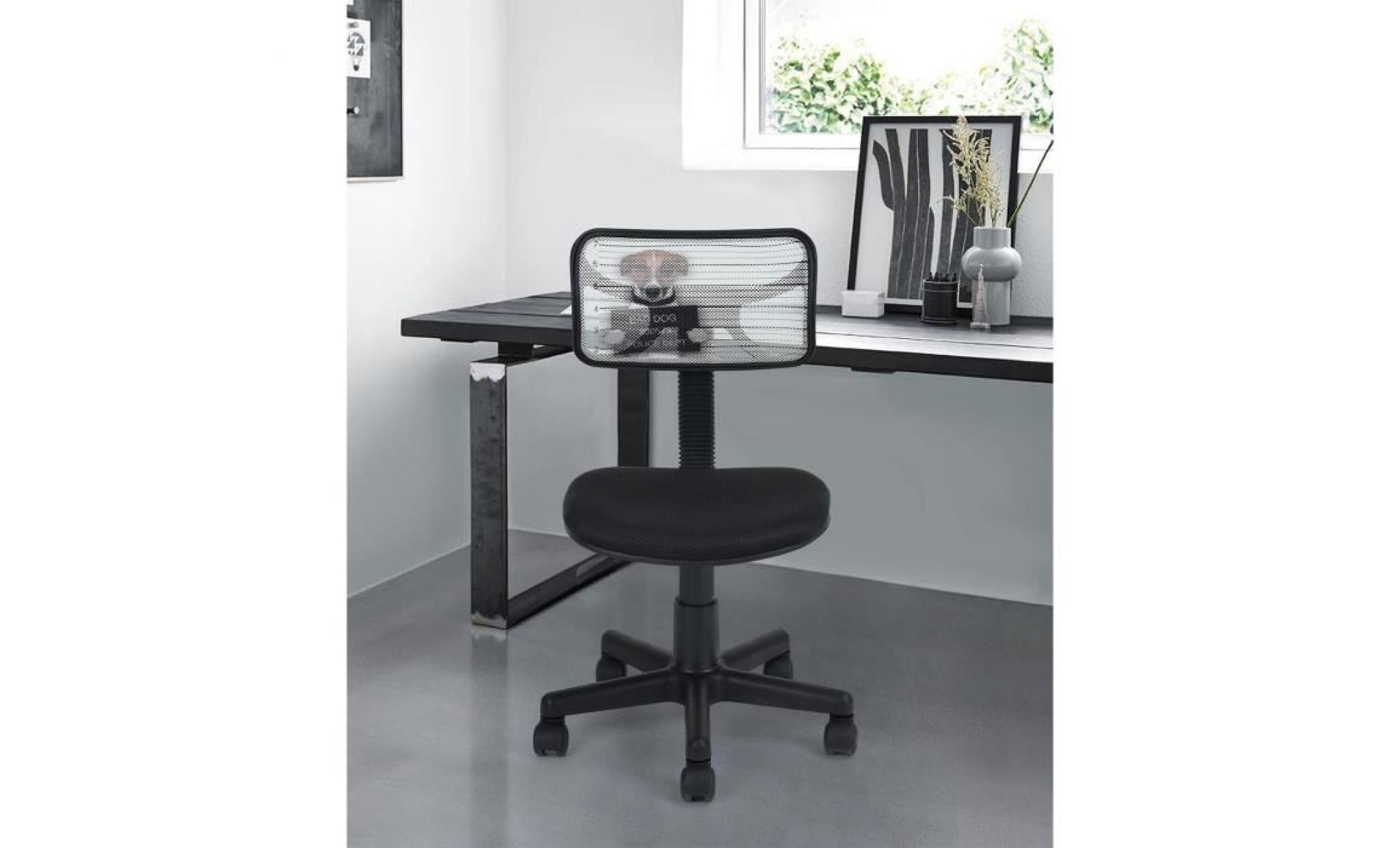 homy casa chaise de bureau fauteuil de bureau  hauteur réglable pivotante 360 degrés maillé et respirant,cartoon pas cher