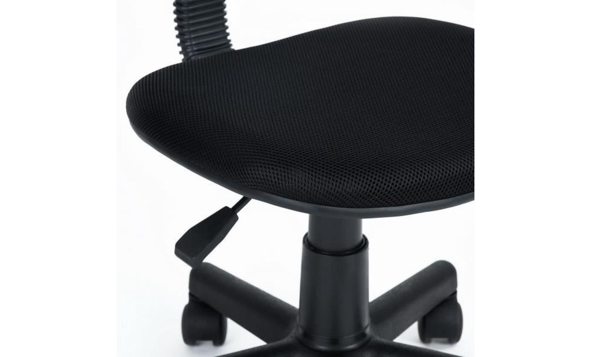homy casa chaise en plastique de bureau, roulante et réglable, à motifs noirs et blancs avec une base noire, pour enfants pas cher