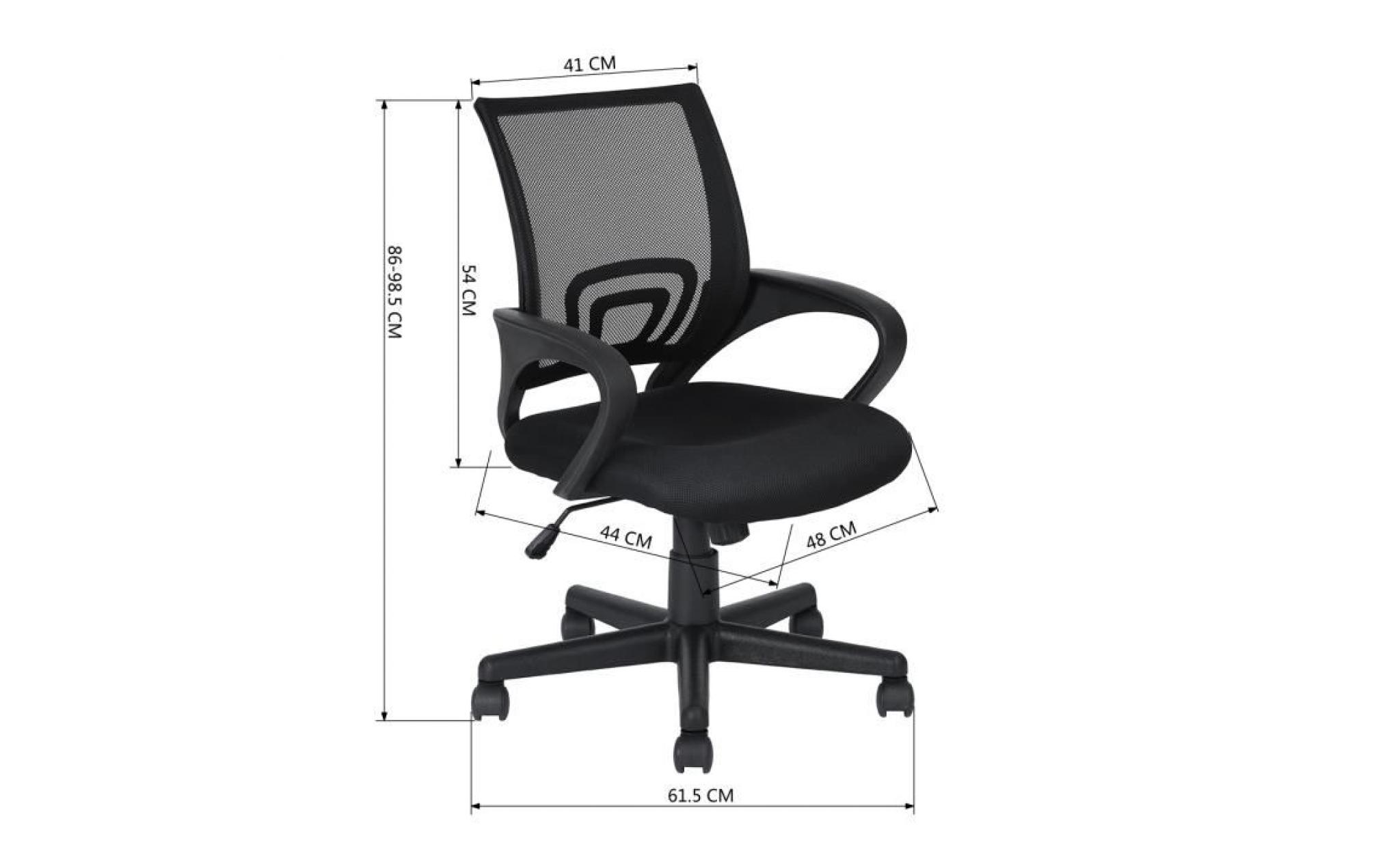 homy casa fauteuil  chaise de bureau pivotante 360 degrés hauteur réglable siège fabric,violette pas cher