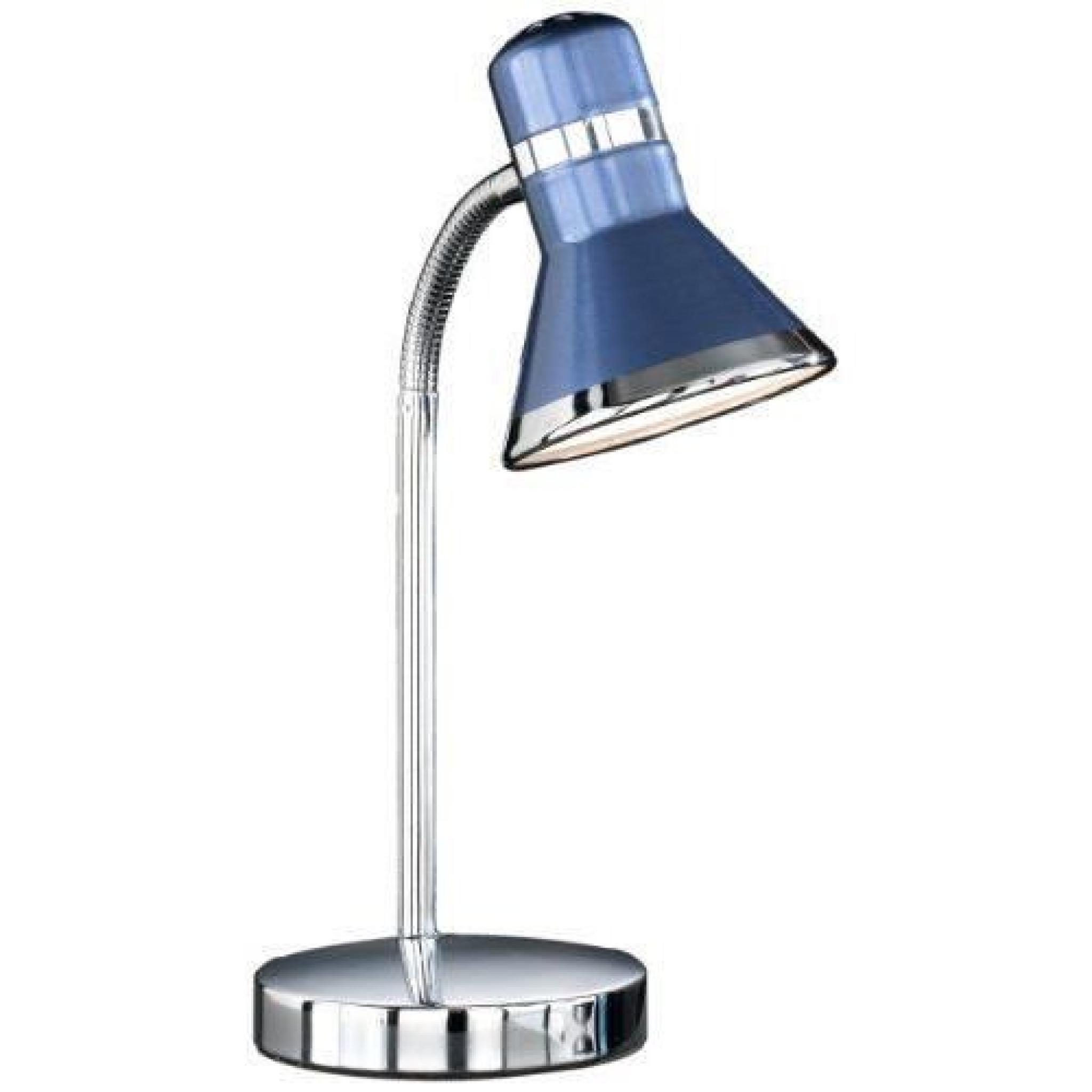 Honsel 59821 Lampe de bureau Chrome/bleu Import…