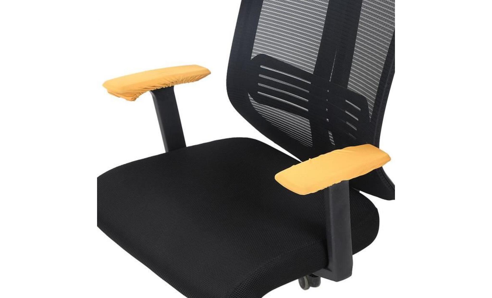 housse d'accoudoir pour chaise fauteuil de bureau coussin de coude universel couvre bras amovible Élastique, or pas cher