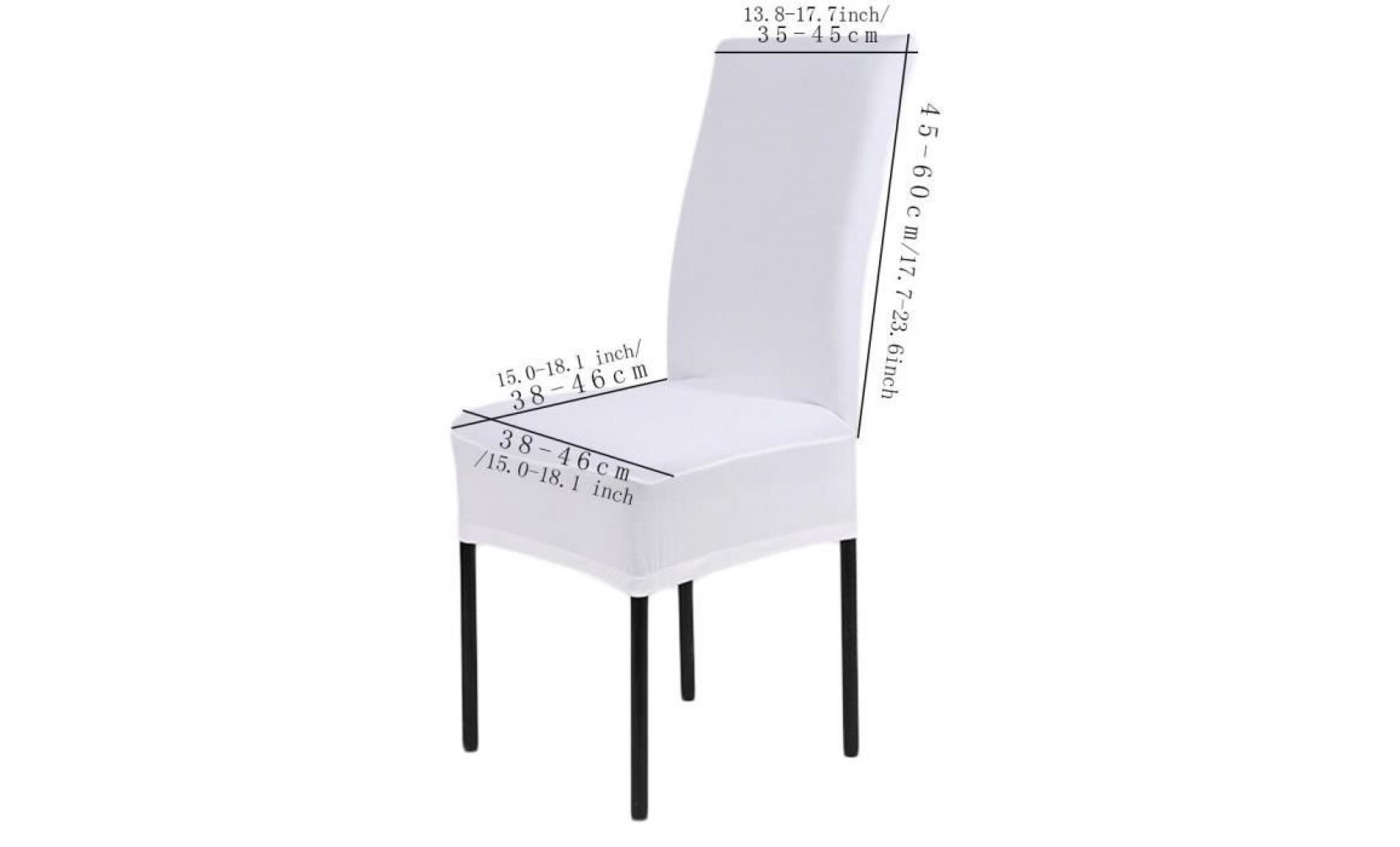 housse de chaise universelle pour chaises de salle à manger spandex color:white , size:one size pas cher