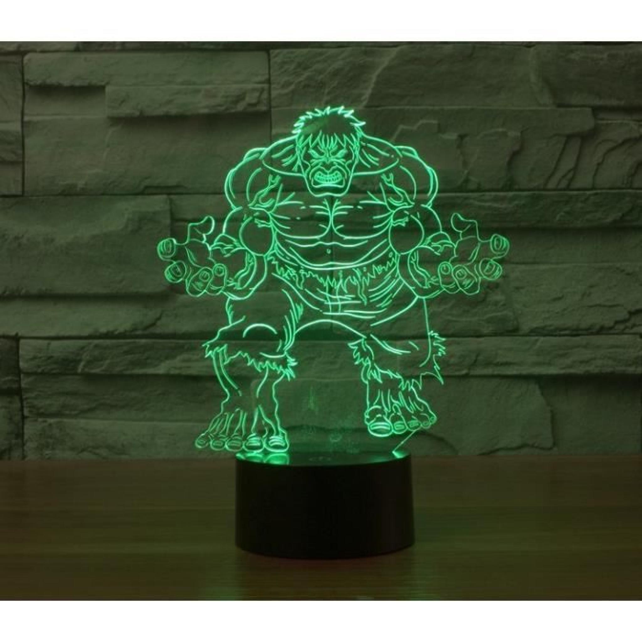 Hulk stéréoscopique visuelle lampe de lumière 3D