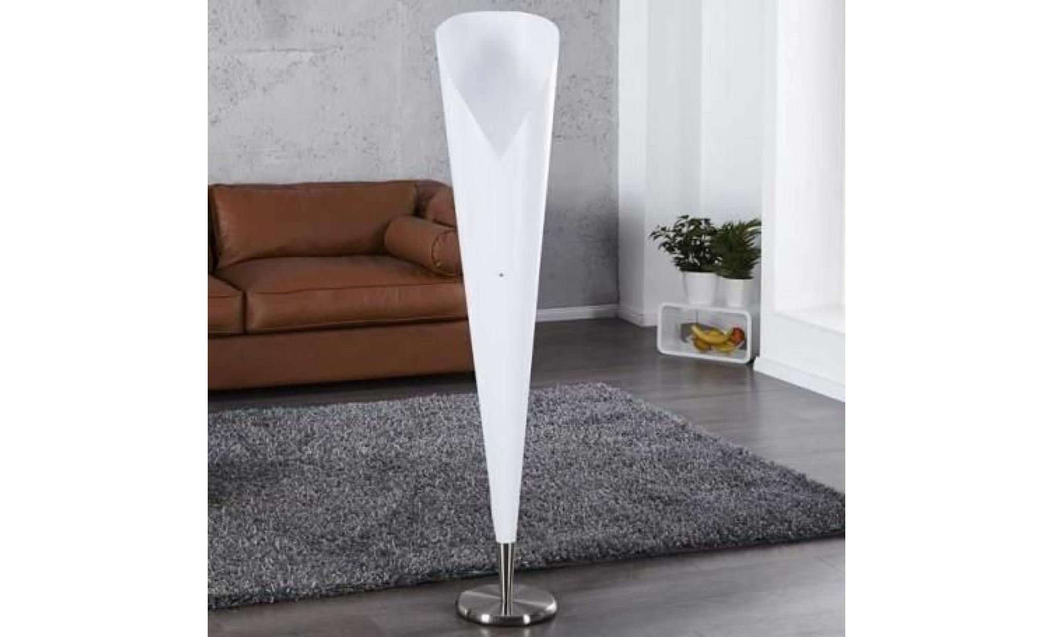 ice pop   lampadaire cône blanc   hauteur 155cm pas cher