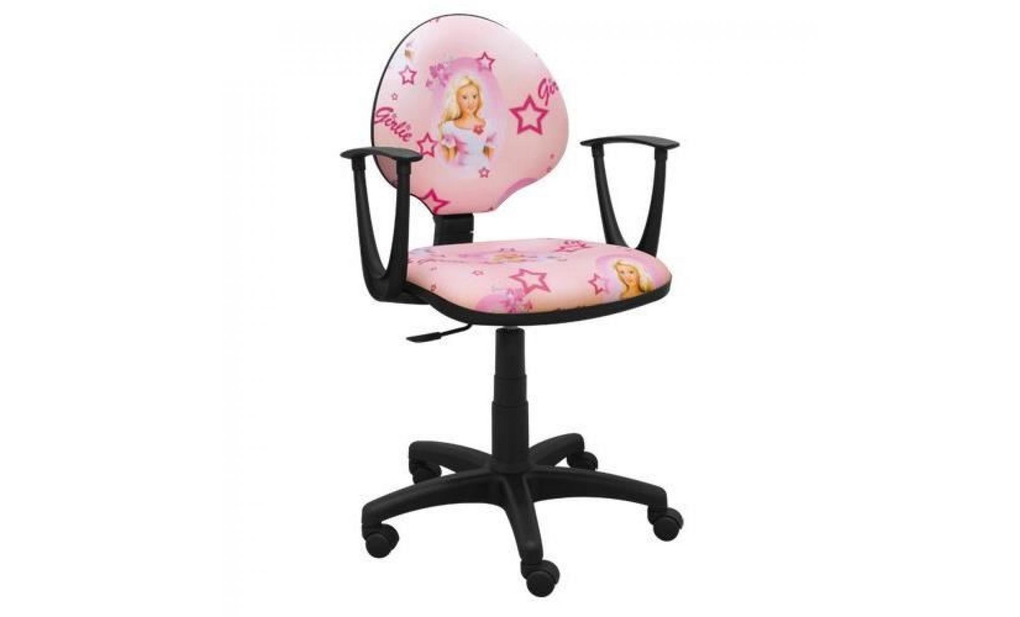 idéal pour les enfants chaise pivotante chaise de bureau pour enfants design super princesse girl (rose violet)