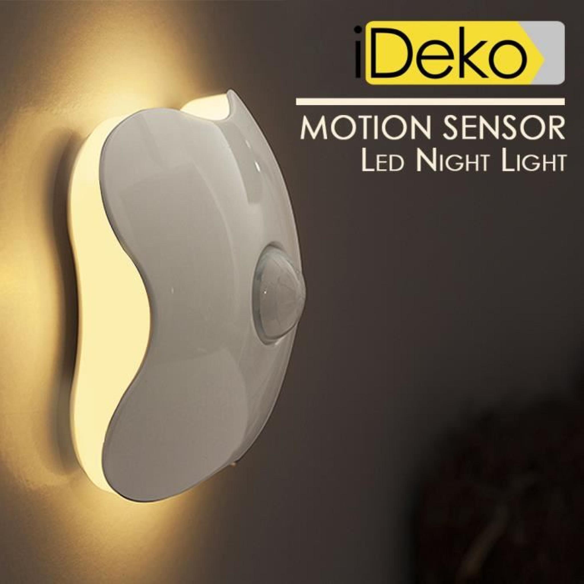 iDeko® Personnalisé Lampe LED pour la nuit capteur de mouvement-Trèfle pas cher