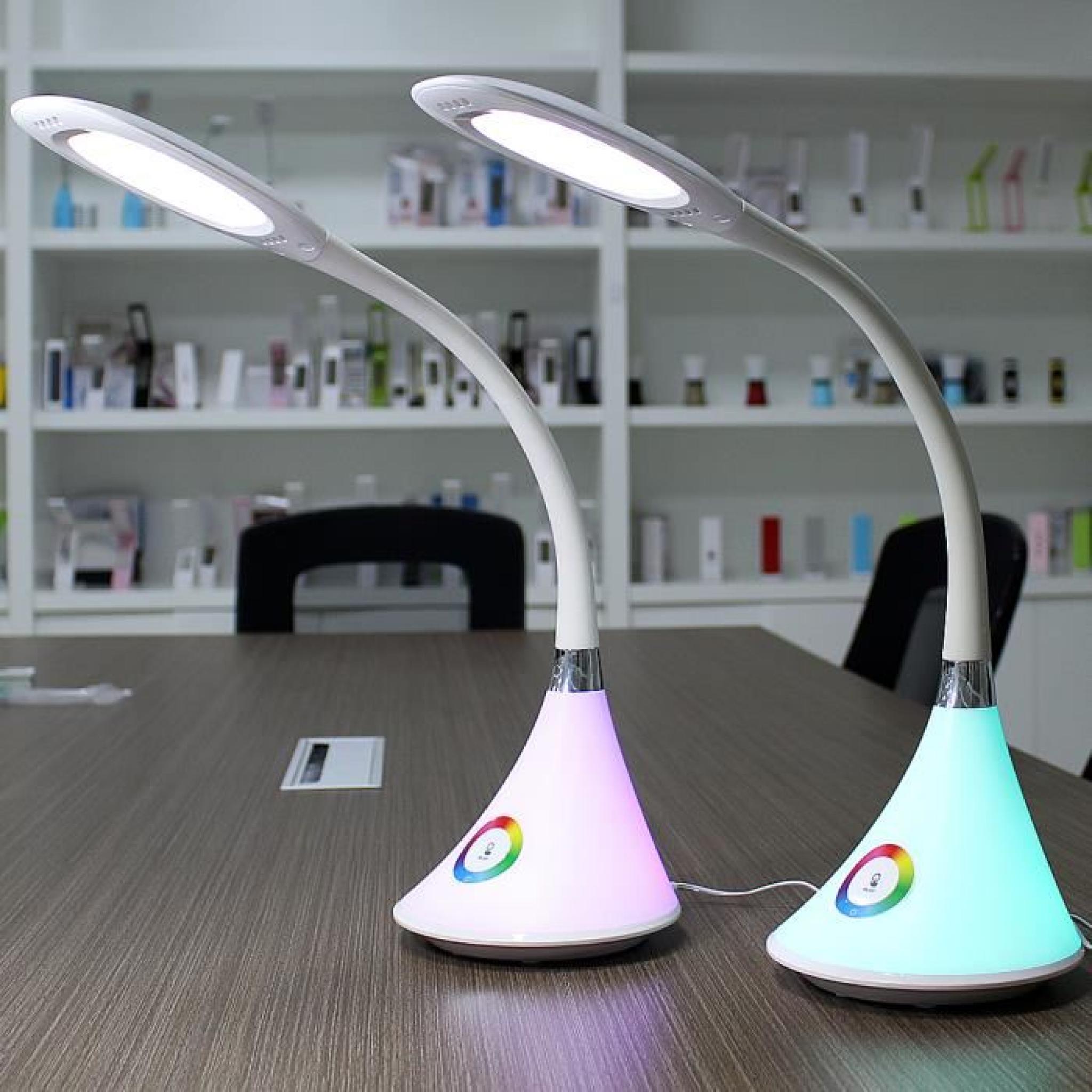iFunMore réglable lampe de bureau LED, 3 Modes d'éclairage, 256 vivant Base couleurs changeant, lampe de lecture de Protection de l' pas cher