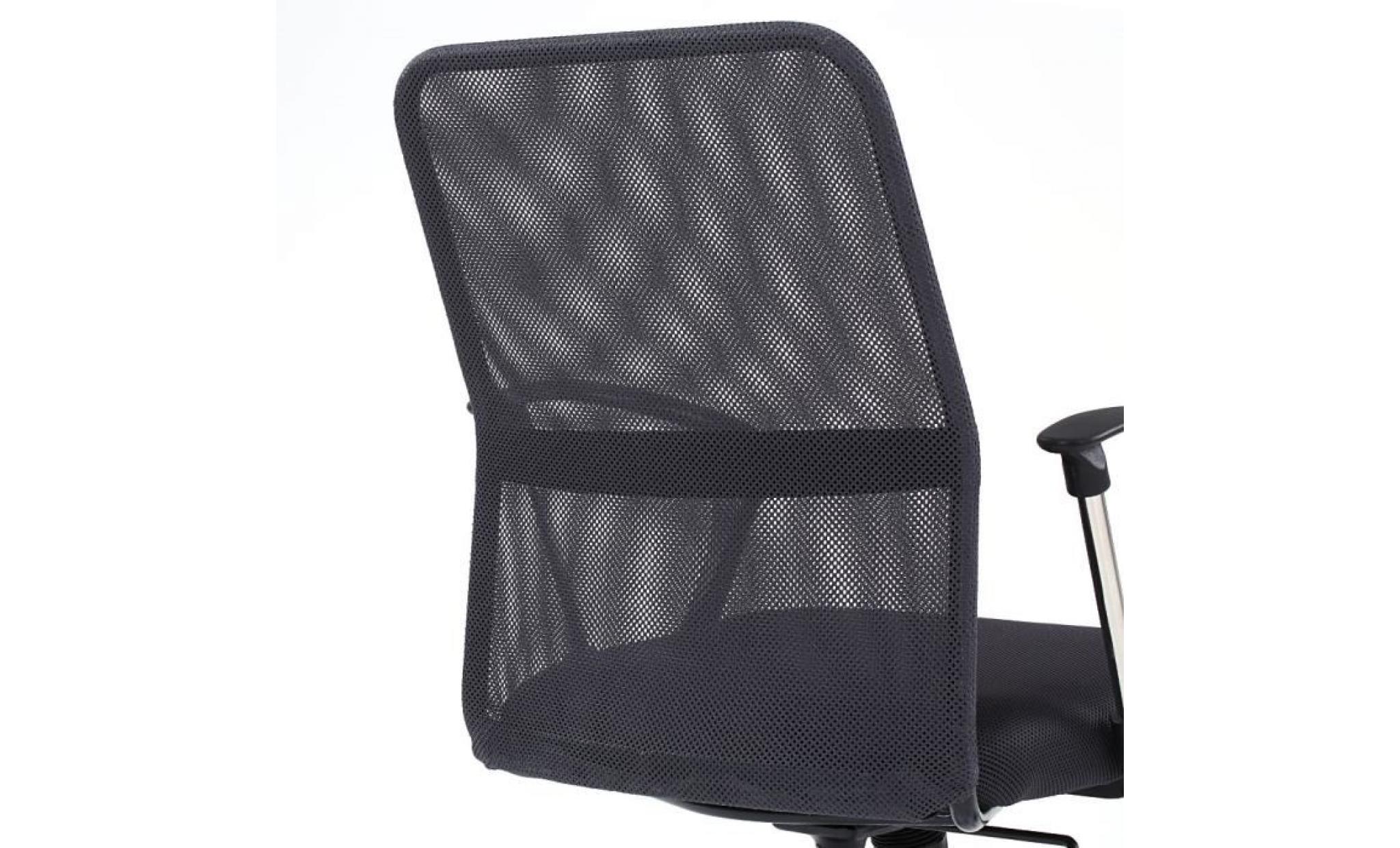 ikayaa fauteuil chaise de bureau pivotant avec dossier ergonomique gris foncé pratique hauteur ajustable pas cher