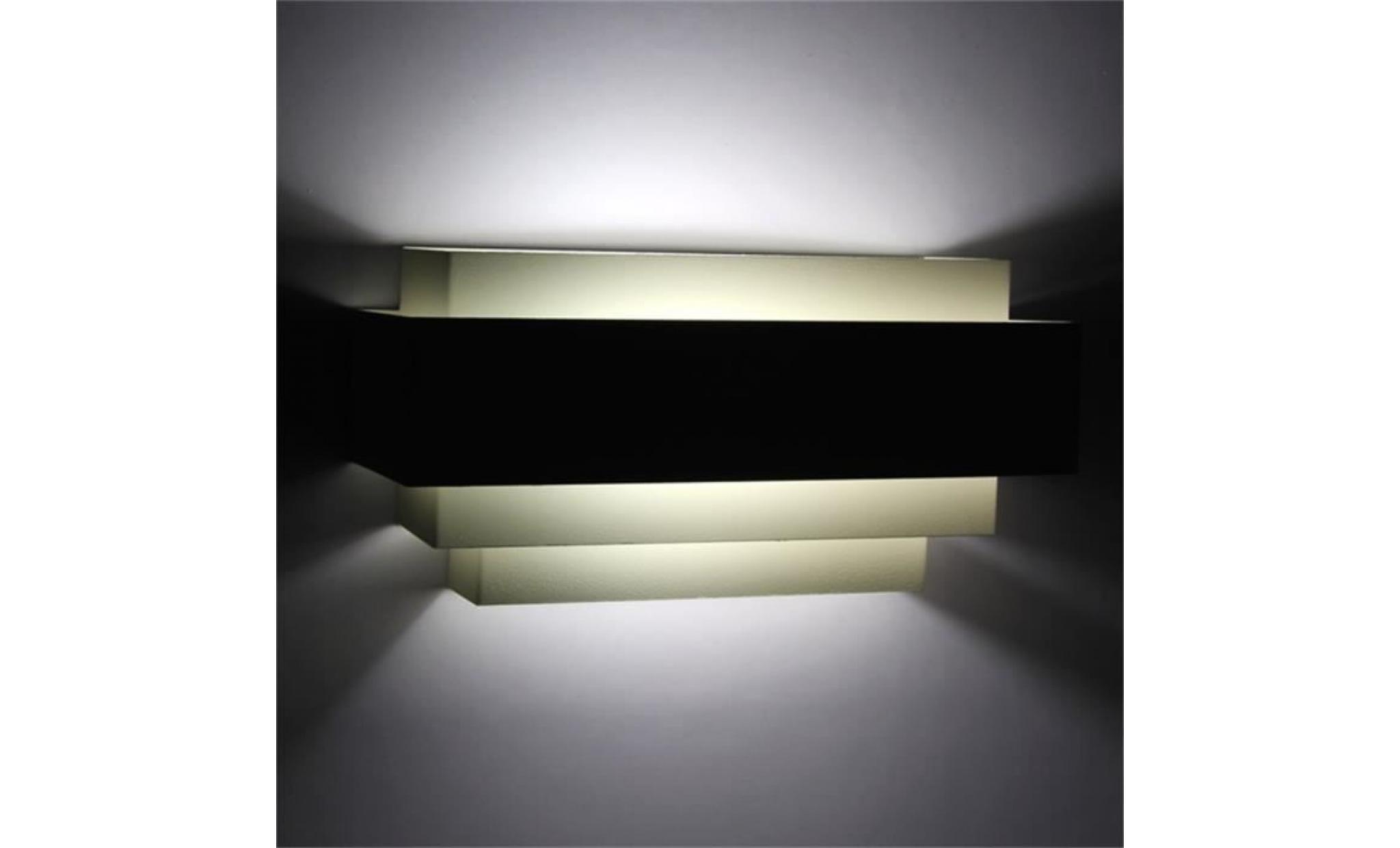 installation contemporaine indoor up & down wall light courbé blanc applique d'éclairage de la lampe moderne et design de mode pas cher