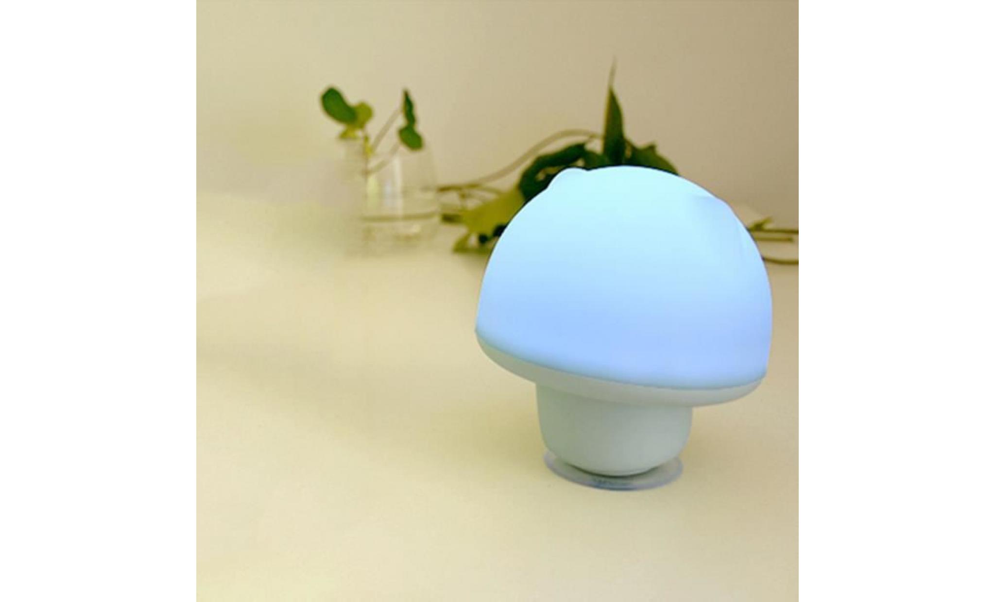 iportan® silicone night light enfants lampe sucker design usb rechargeable tap nouveau bleu_love2536