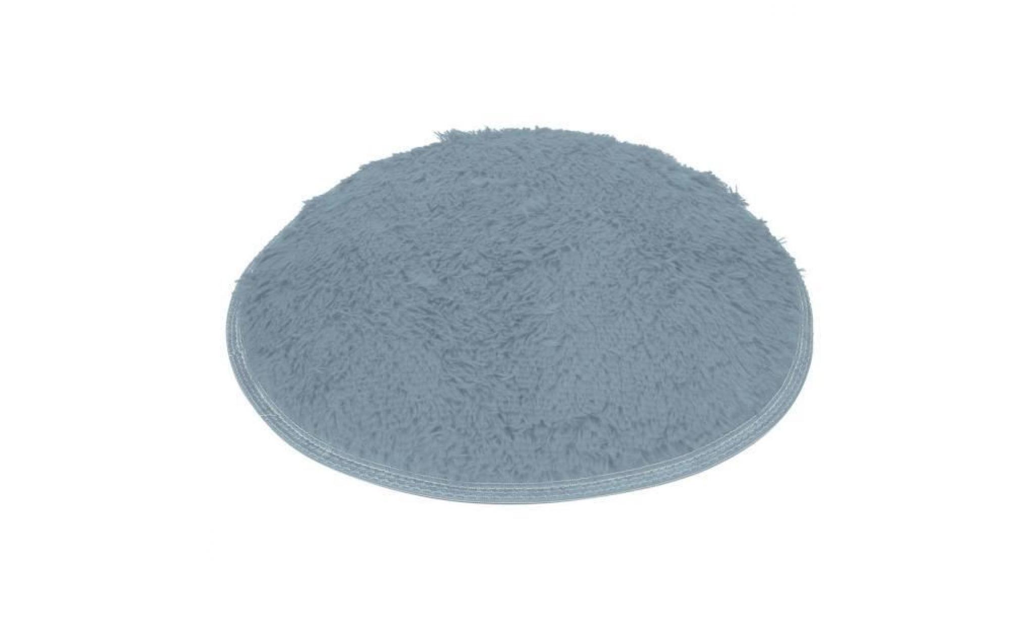iportan® tapis rond mat de douche de plancher de chambre à coucher de bath doux antidérapant gris_poi772