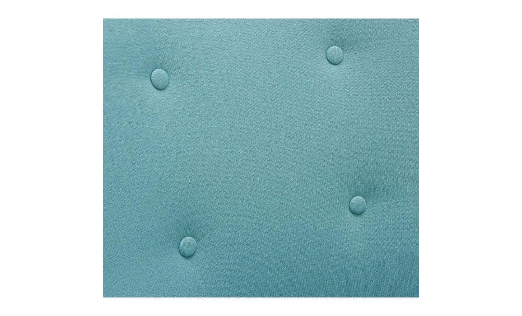 iris fauteuil scandinave en tissu effet lin bleu   scandinave   l 75 x p 45 cm pas cher