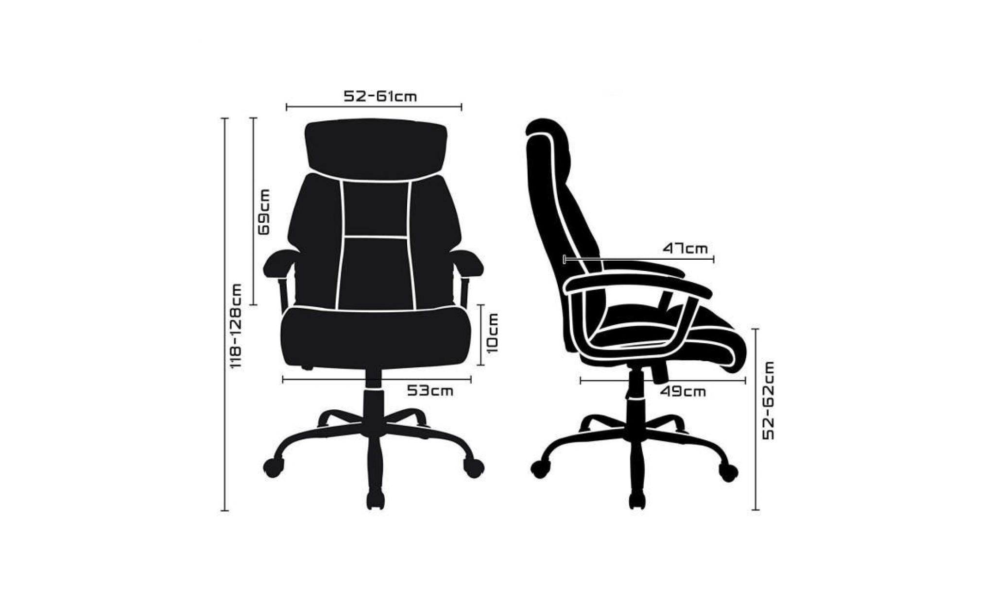 chaise de bureau confortable   fauteuil de bureau   hauteur réglable   intimate wm heart pas cher