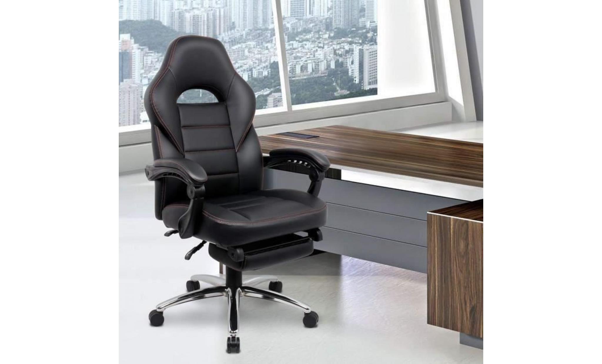 fauteuil de bureau   chaise de bureau gamer    siège  gamer   hauteur réglable     avec repos pieds   intimate wm heart