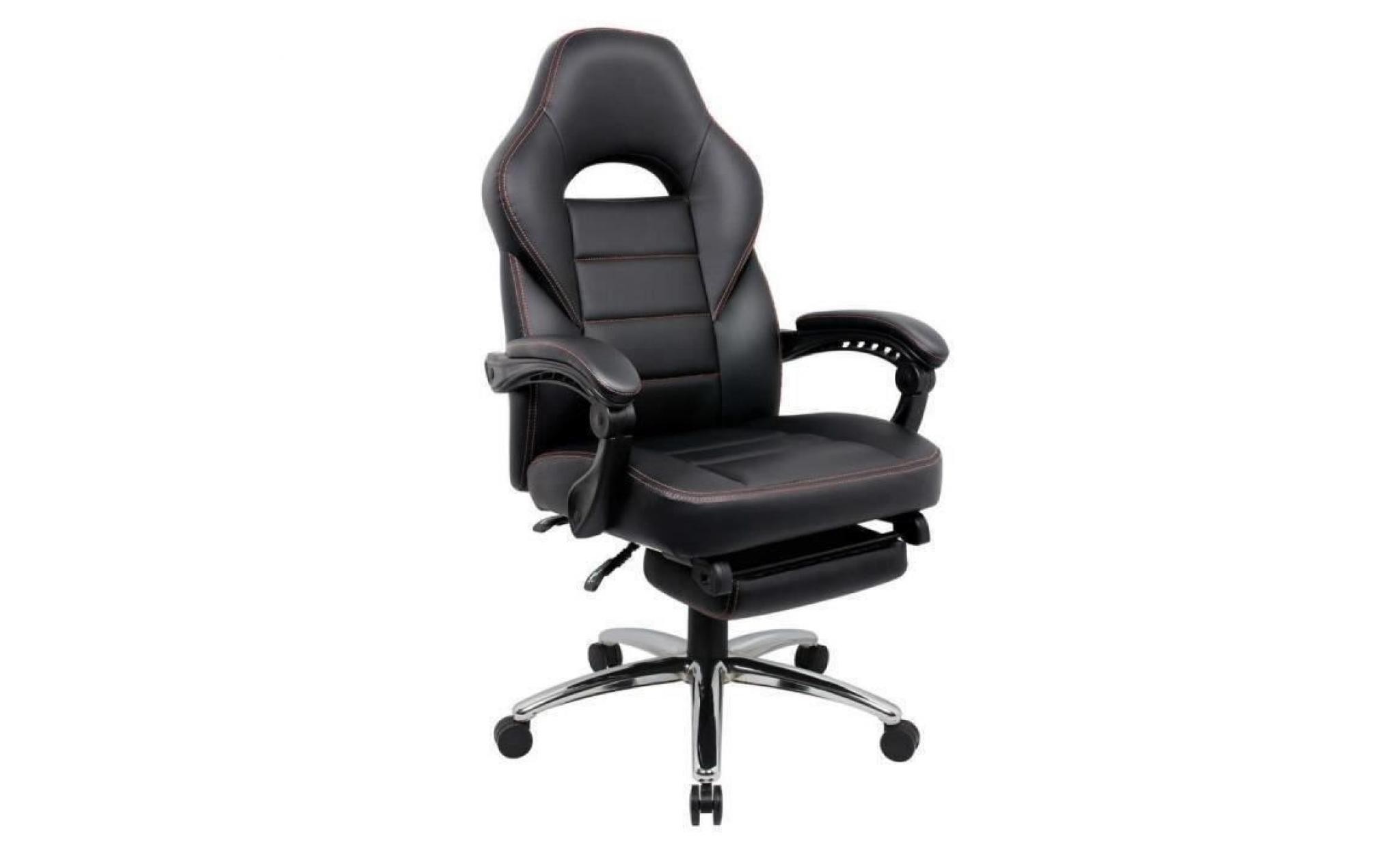 fauteuil de bureau   chaise de bureau gamer    siège  gamer   hauteur réglable     avec repos pieds   intimate wm heart pas cher