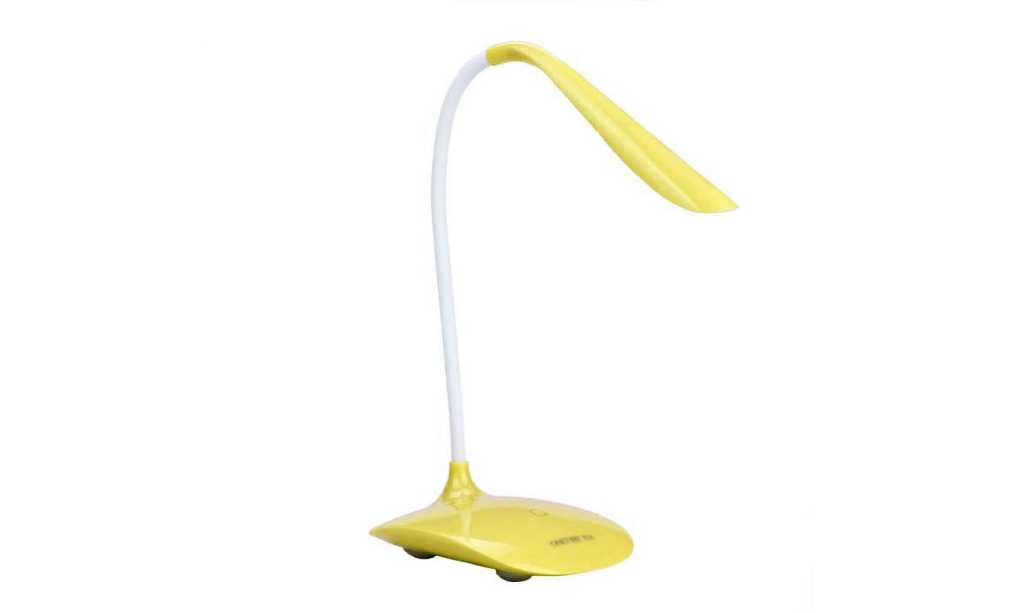 jaune Étudiant led touch lampes de bureau lampe de protection oculaire dimmer lampe de table pliable ye llh51010323ye pas cher