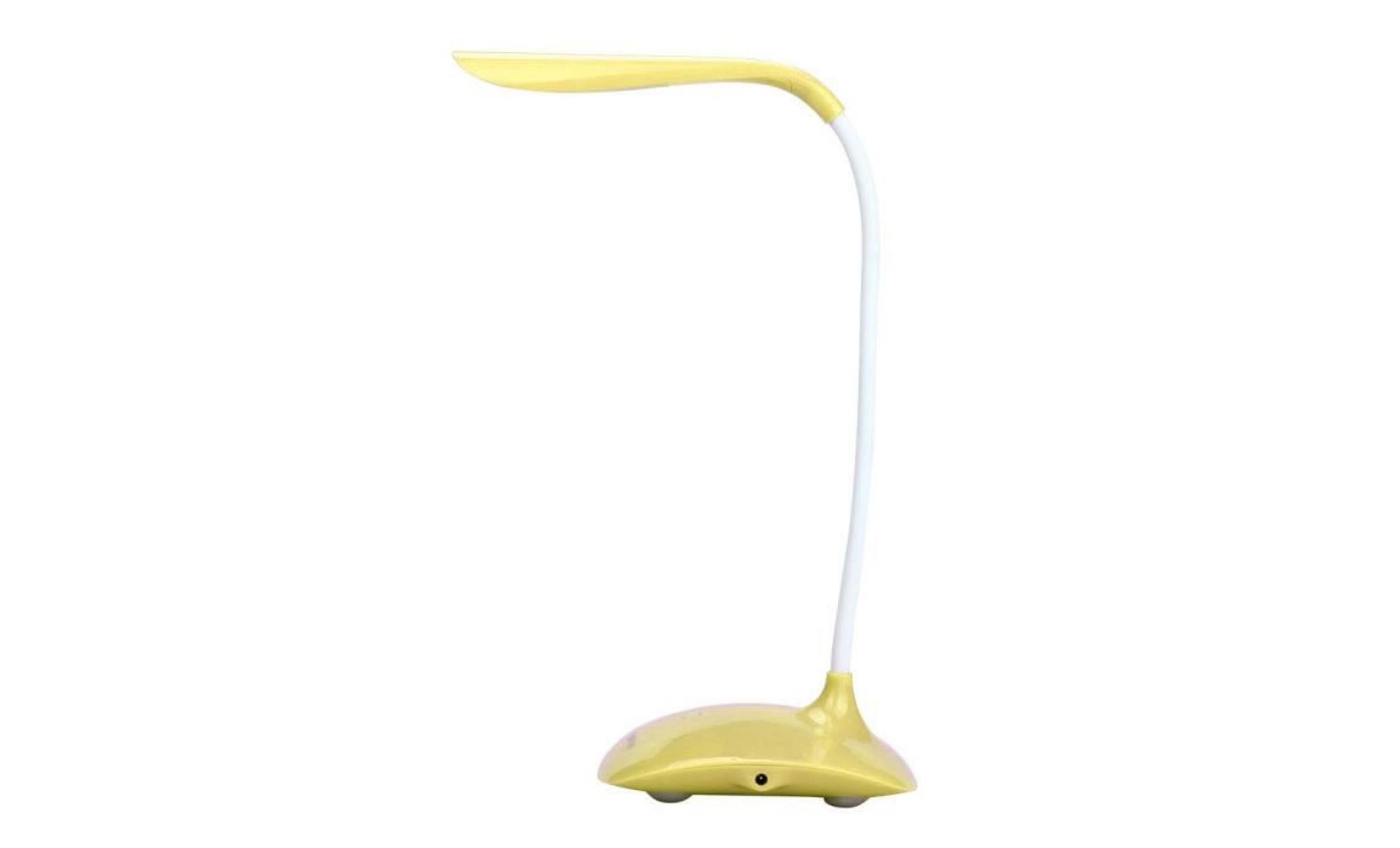 jaune Étudiant led touch lampes de bureau lampe de protection oculaire dimmer lampe de table pliable ye llh51010323ye pas cher