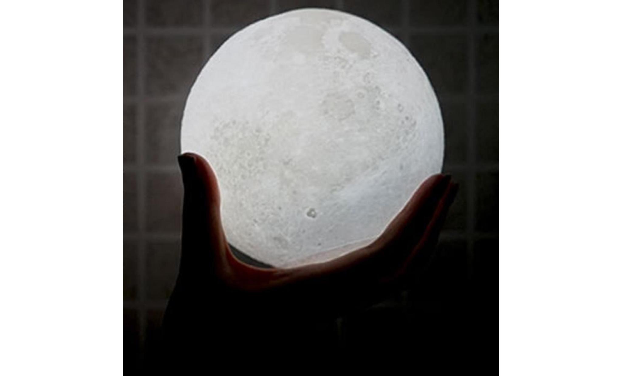 jch70605682b@3d usb led magie lune nuit lumière moonlight table bureau lampe lune 10 cm pas cher