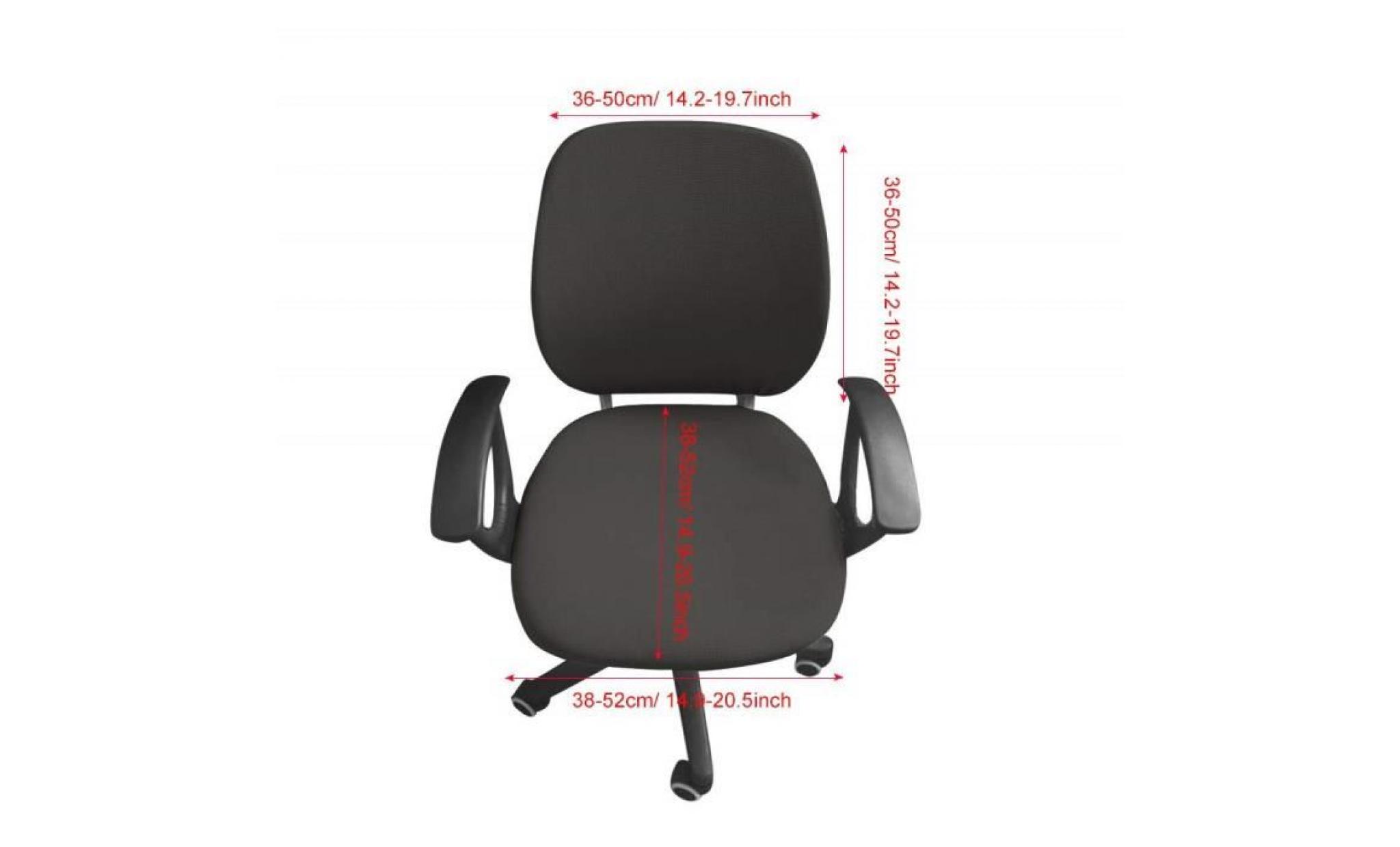ordinateur chaise de bureau housse de protection et extensible universel rotatif housses de chaise chaise slipcover gris pas cher