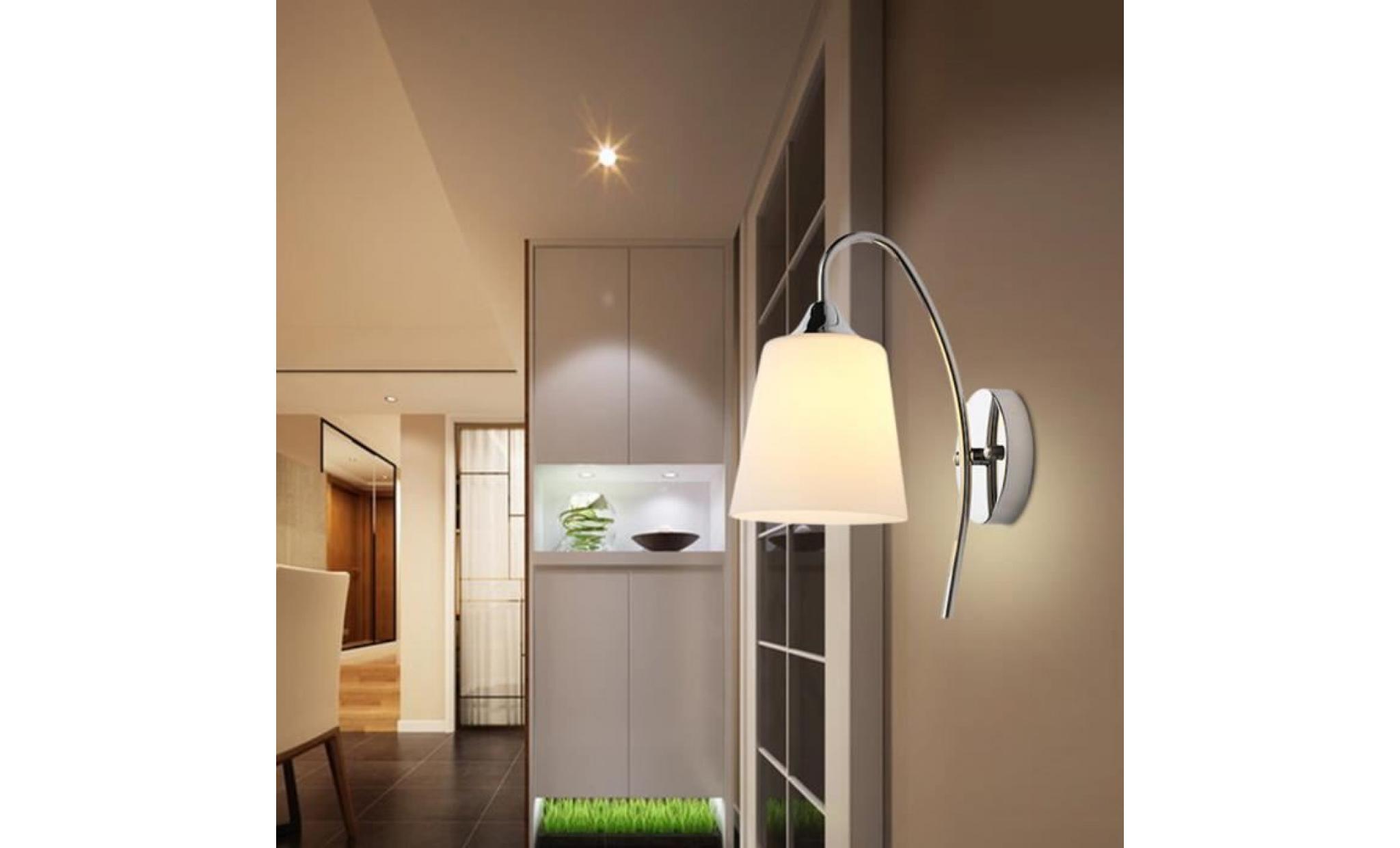 juce® applique murale led style simple moderne decorative lampe murale pour chambre couloir chevet (sans ampoule) pas cher