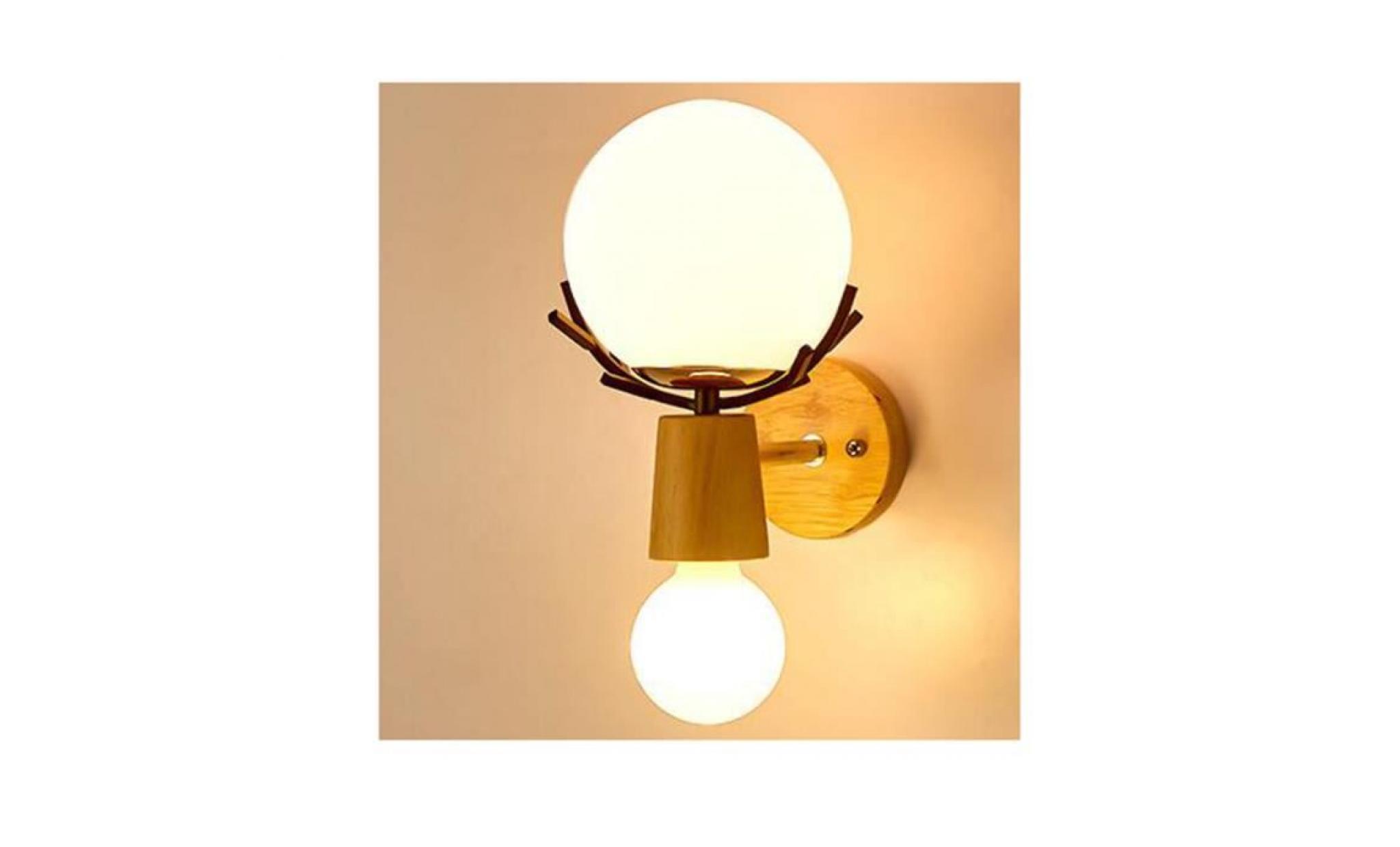 juce® créatif applique murale moderne lampe murale simple lampe de mur fer e27 (ampoule incluse)   blanc