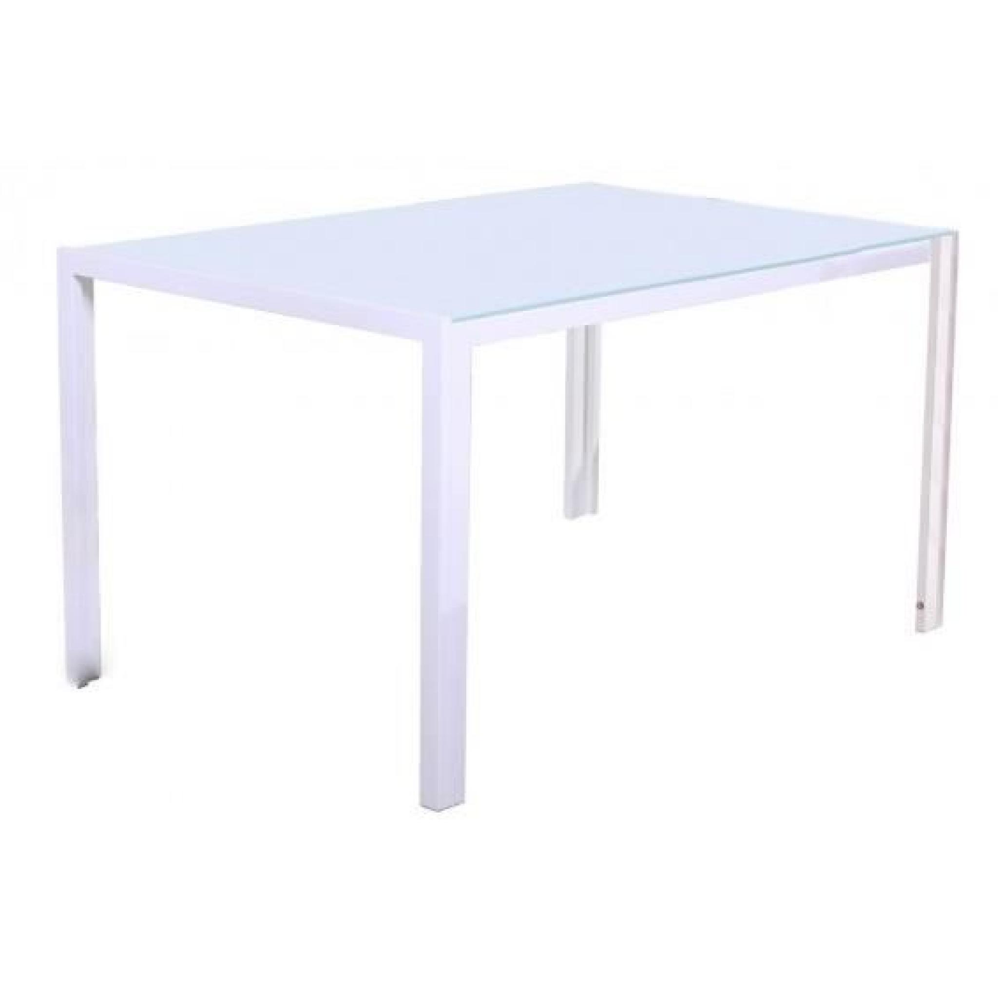 June - Table Rectangulaire Blanche