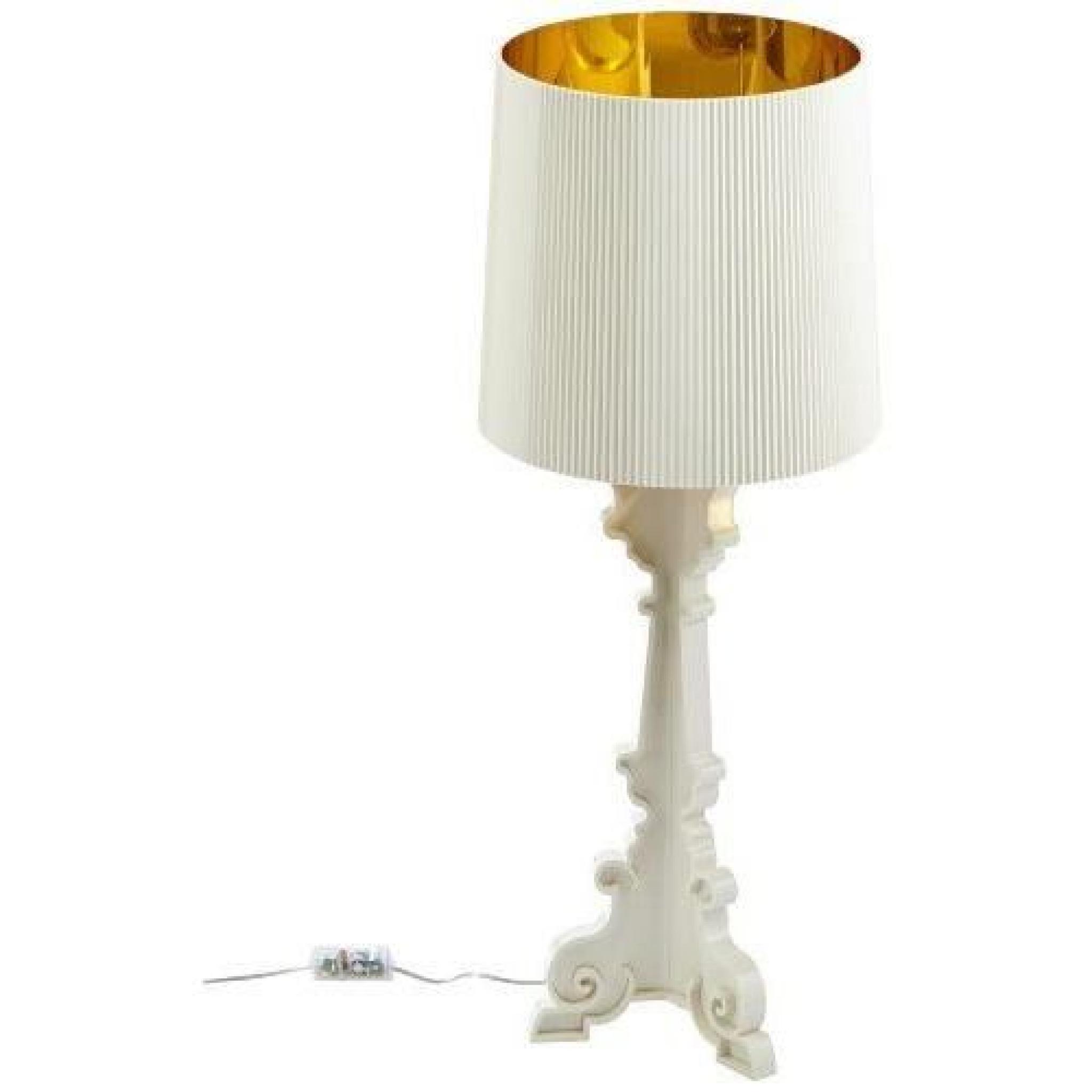 Kartell 907600 Lampe de table Bourgie (Blanc/or)