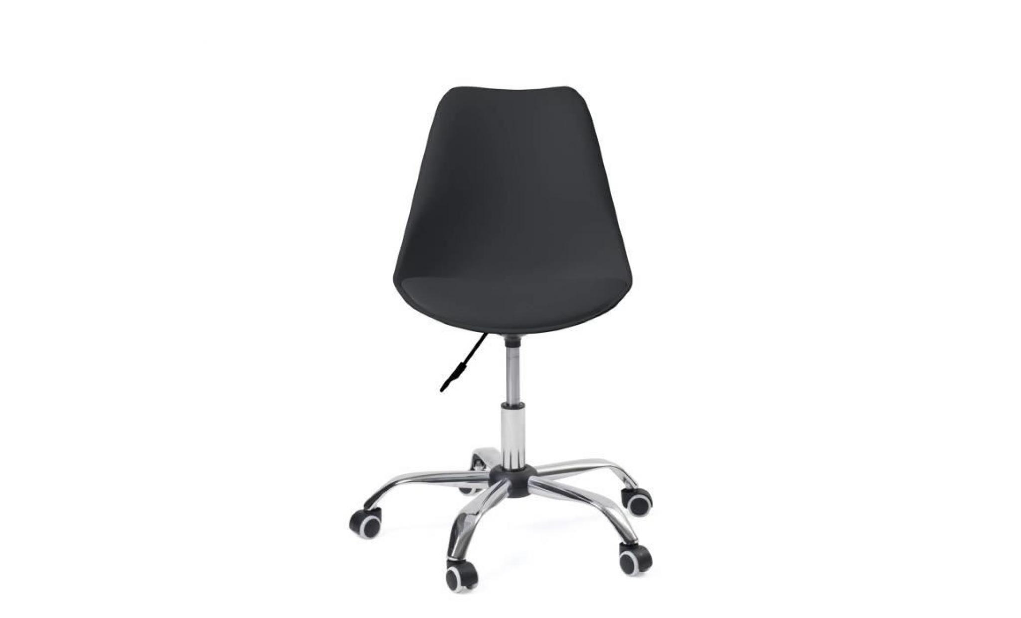 kayelles chaise de bureau à roulettes ergonomique leo (blanc) pas cher