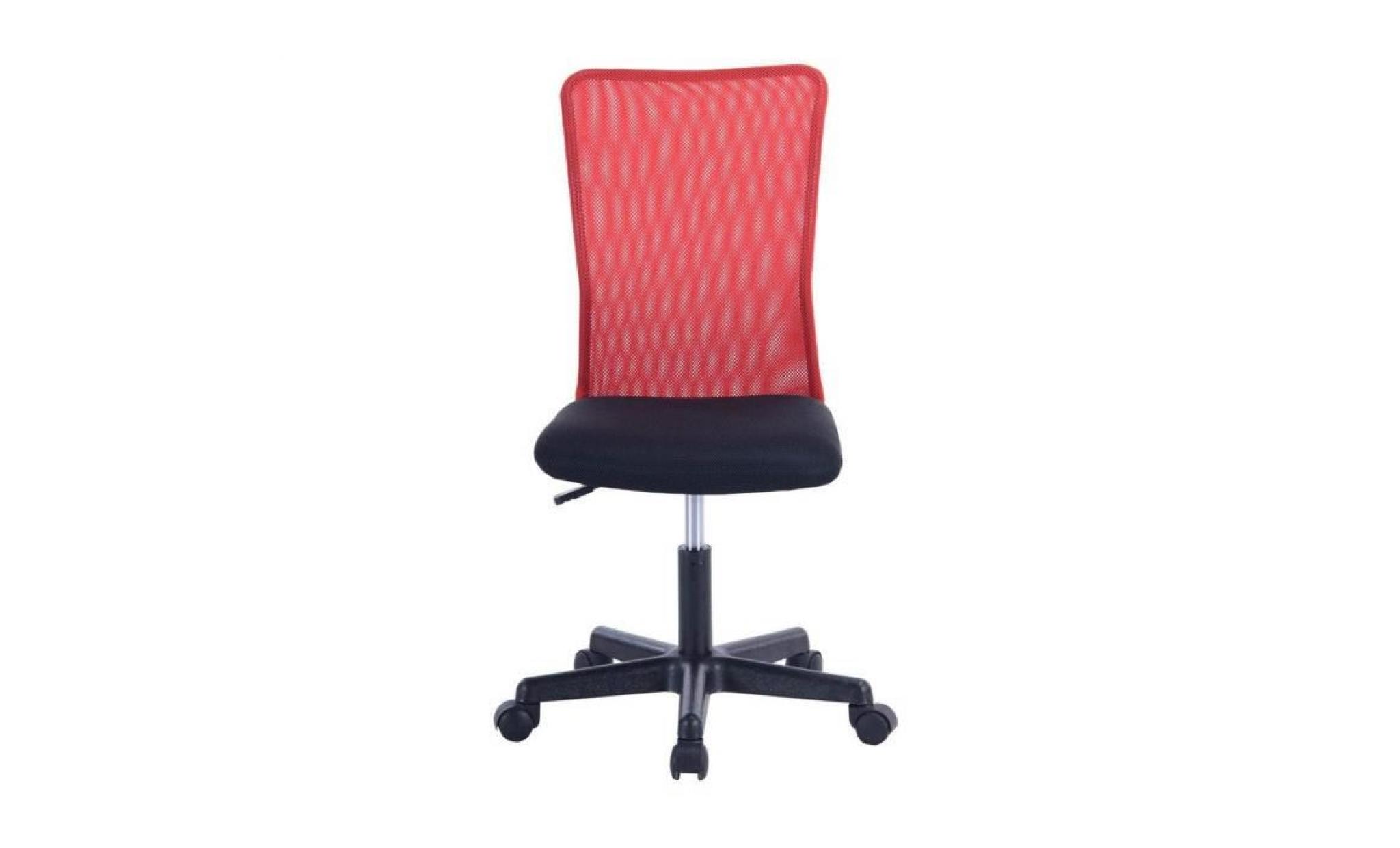 kayelles chaise de bureau enfant junior pivotante lam (rouge) pas cher