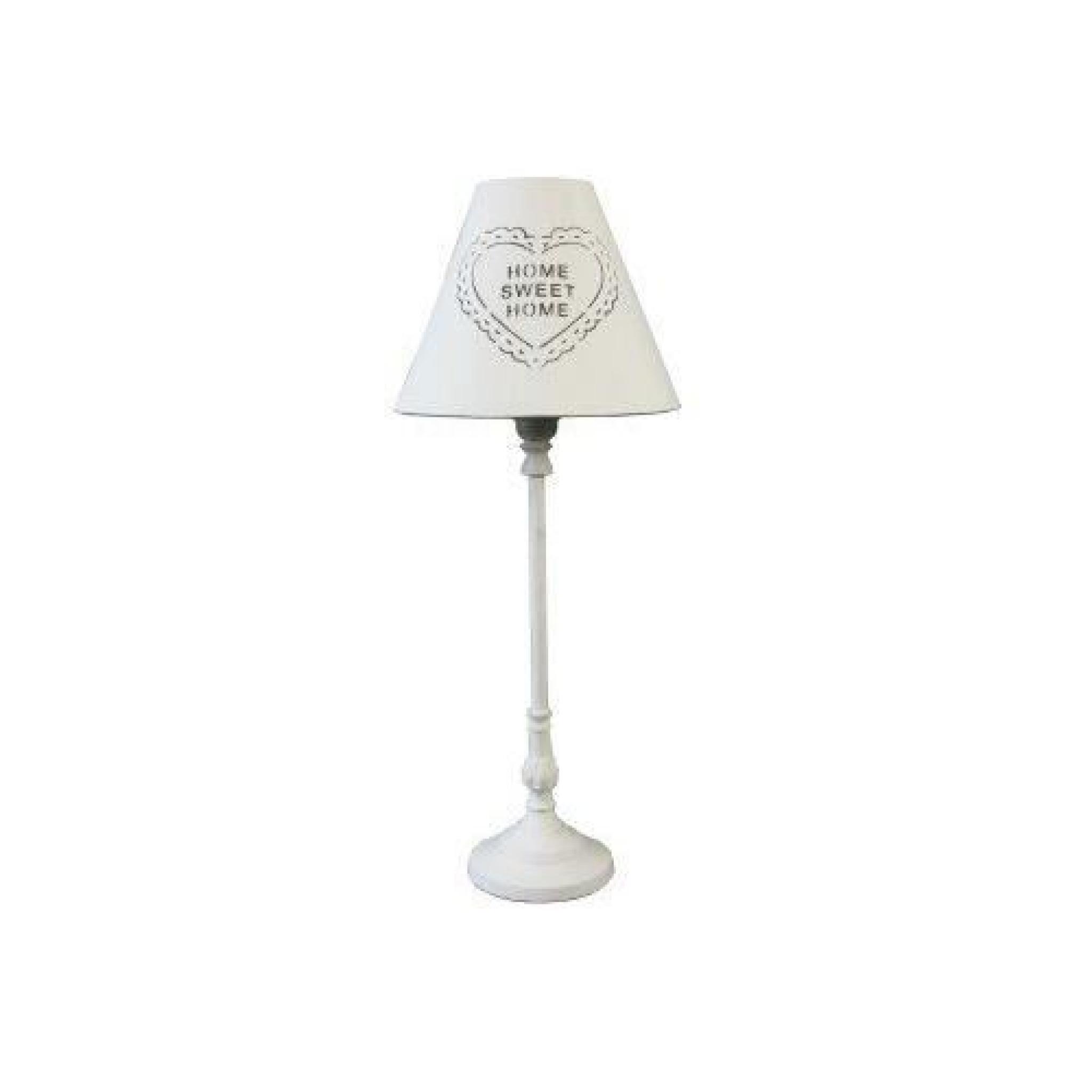 Kersten lampe base w/métal-parapluies home 12,5 x 12,5 x 43 cm-blanc - 1470 lEV