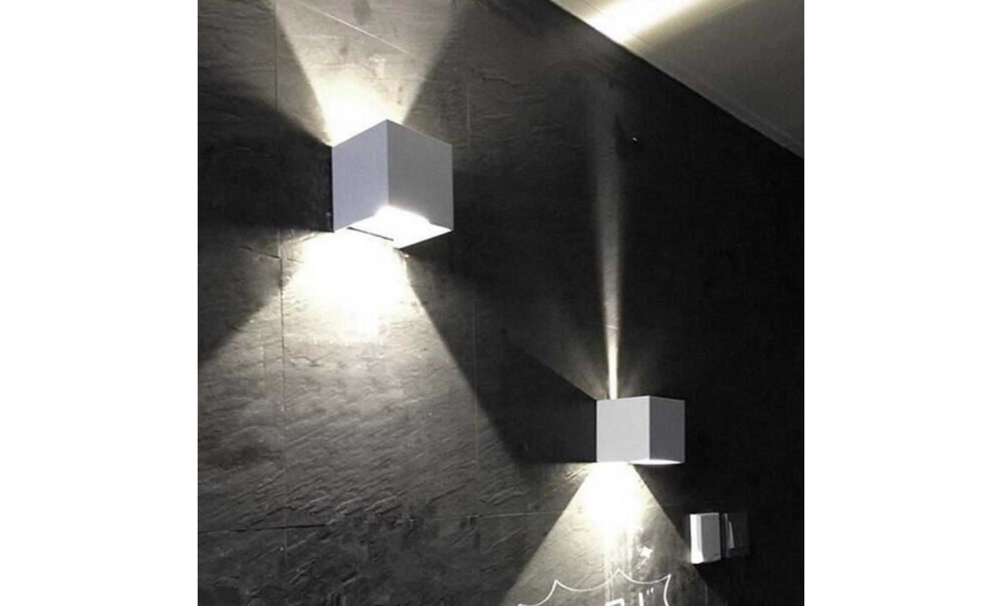 koudaod@ moderne 3w * 2 led wall light up down lampe étanche ip65 accueil applique wll3290 pas cher
