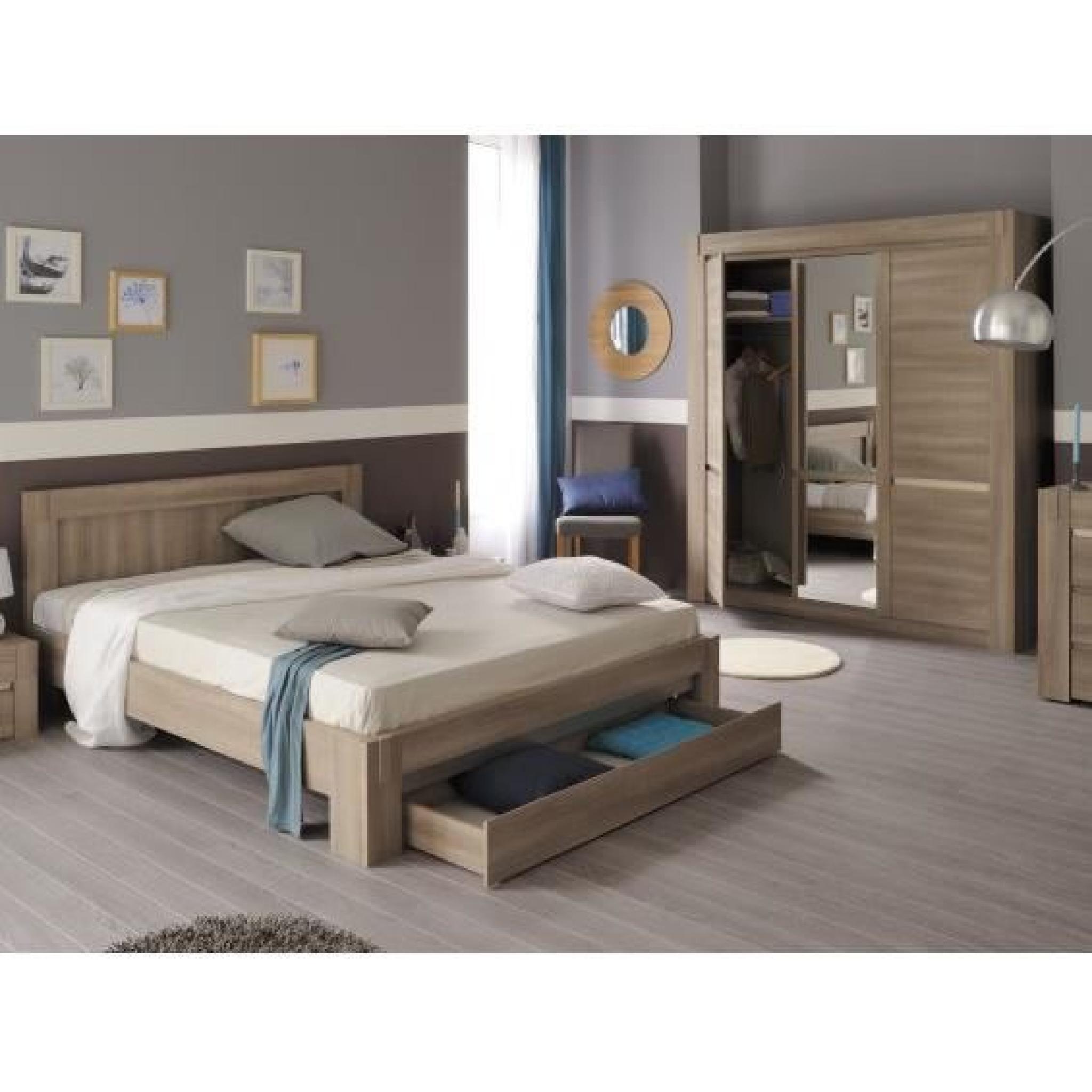 Kurtis - Chambre complète avec lit 160x200cm pas cher